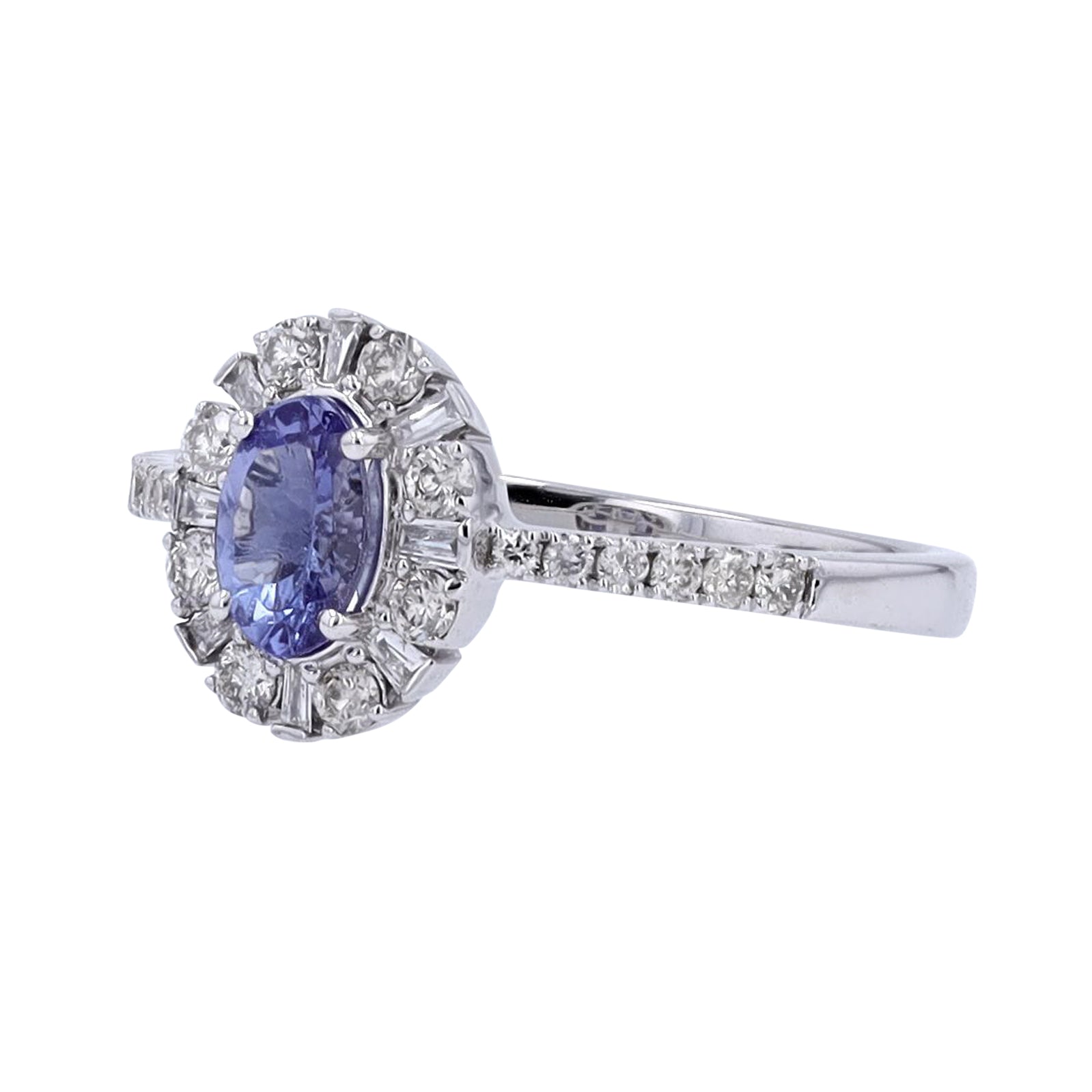 10K WG Tanzanite Oval Ring