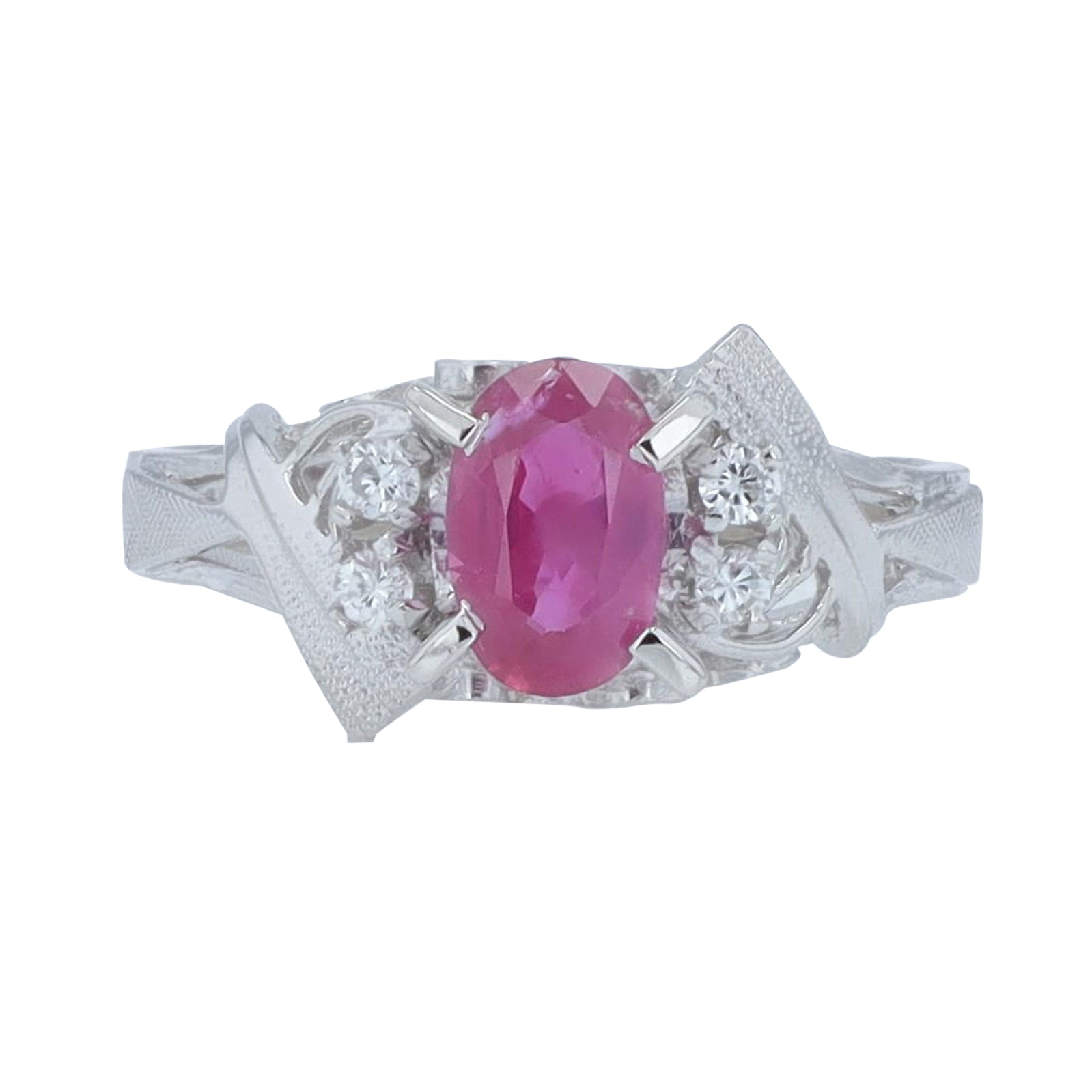PT900 .72 CT Ruby Ring