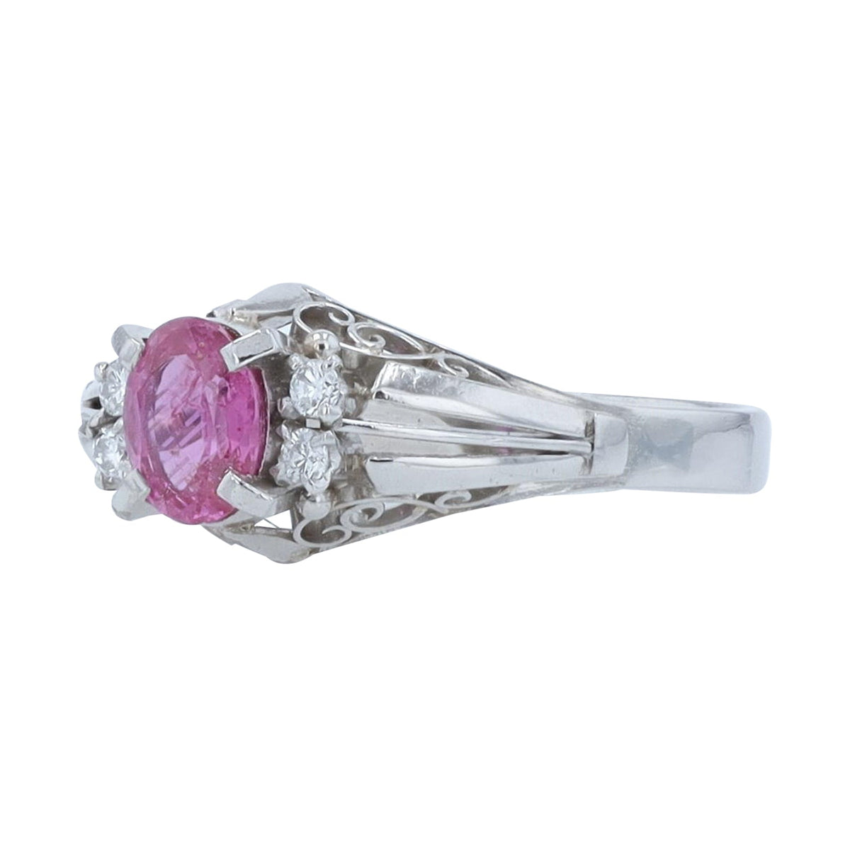 PT900 .72 CT Ruby Ring