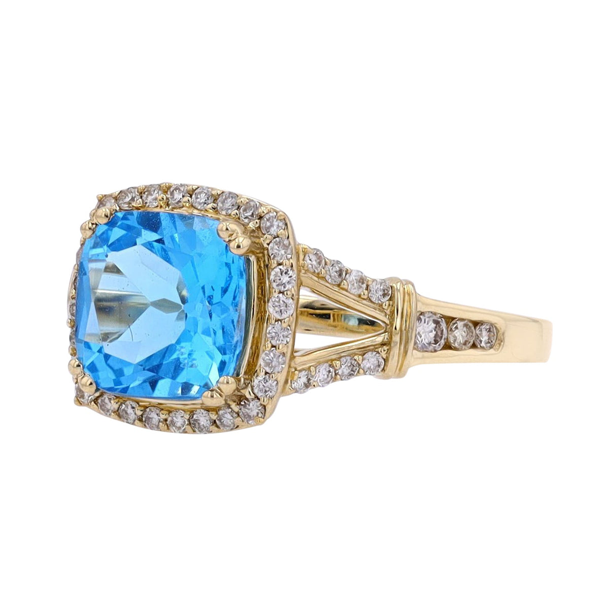 10K YG Gemstone Center Ring<p><strong>More Colors Available</p></strong>