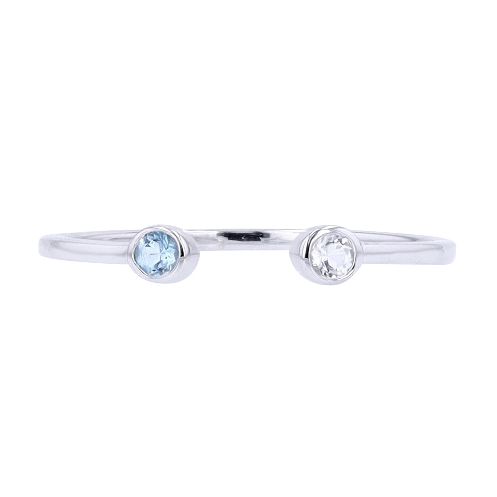 10K WG Gemstone Cuff Ring<p><strong>More Colors Available</p></strong>