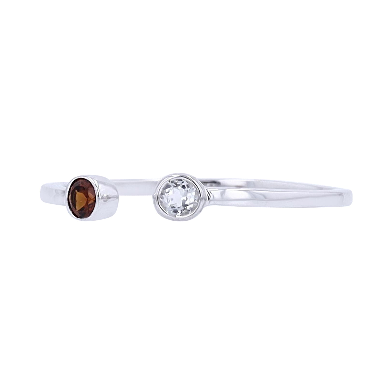 10K WG Gemstone Cuff Ring<p><strong>More Colors Available</p></strong>