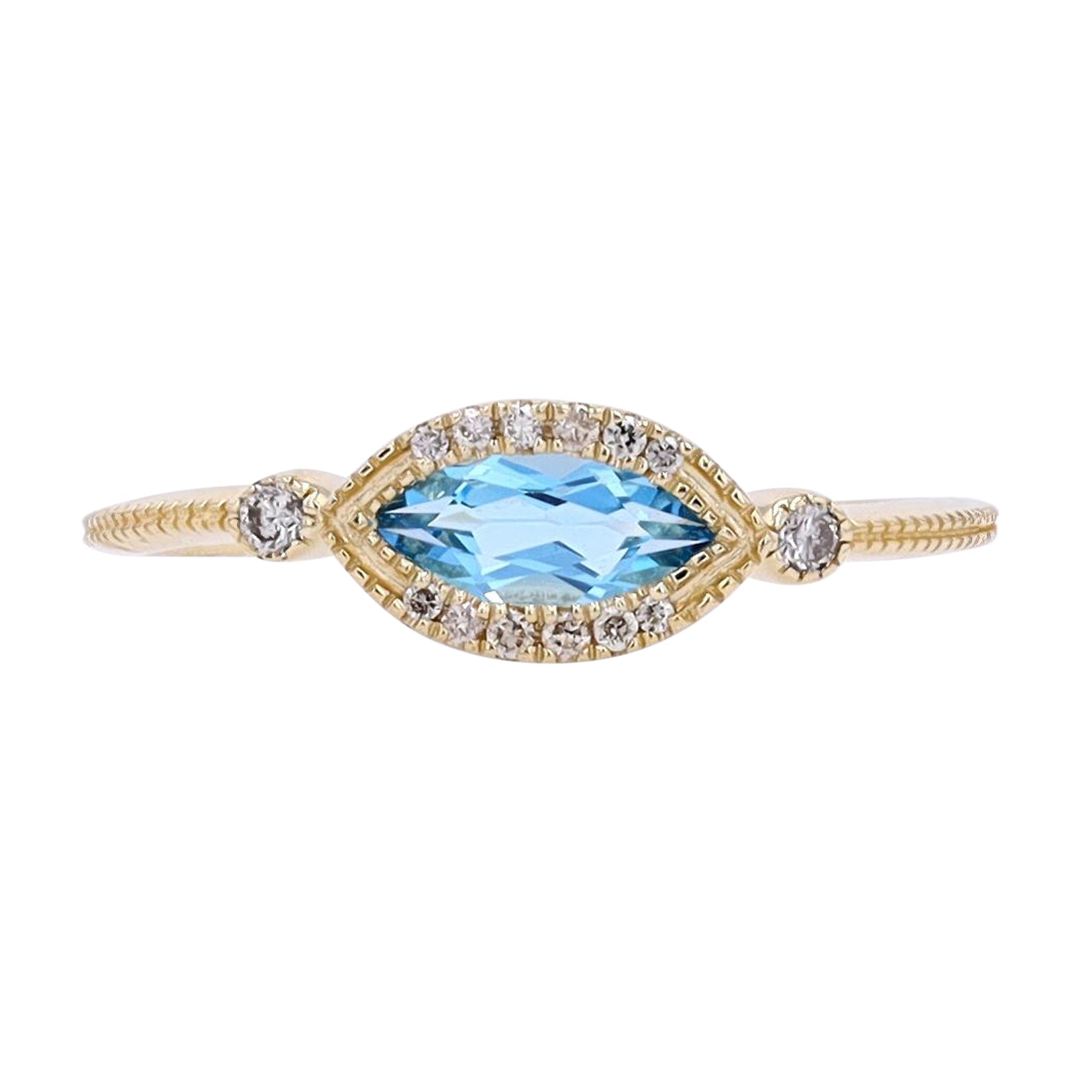 10K Marquise Gemstone Ring<p><strong>More Colors Available</p></strong>