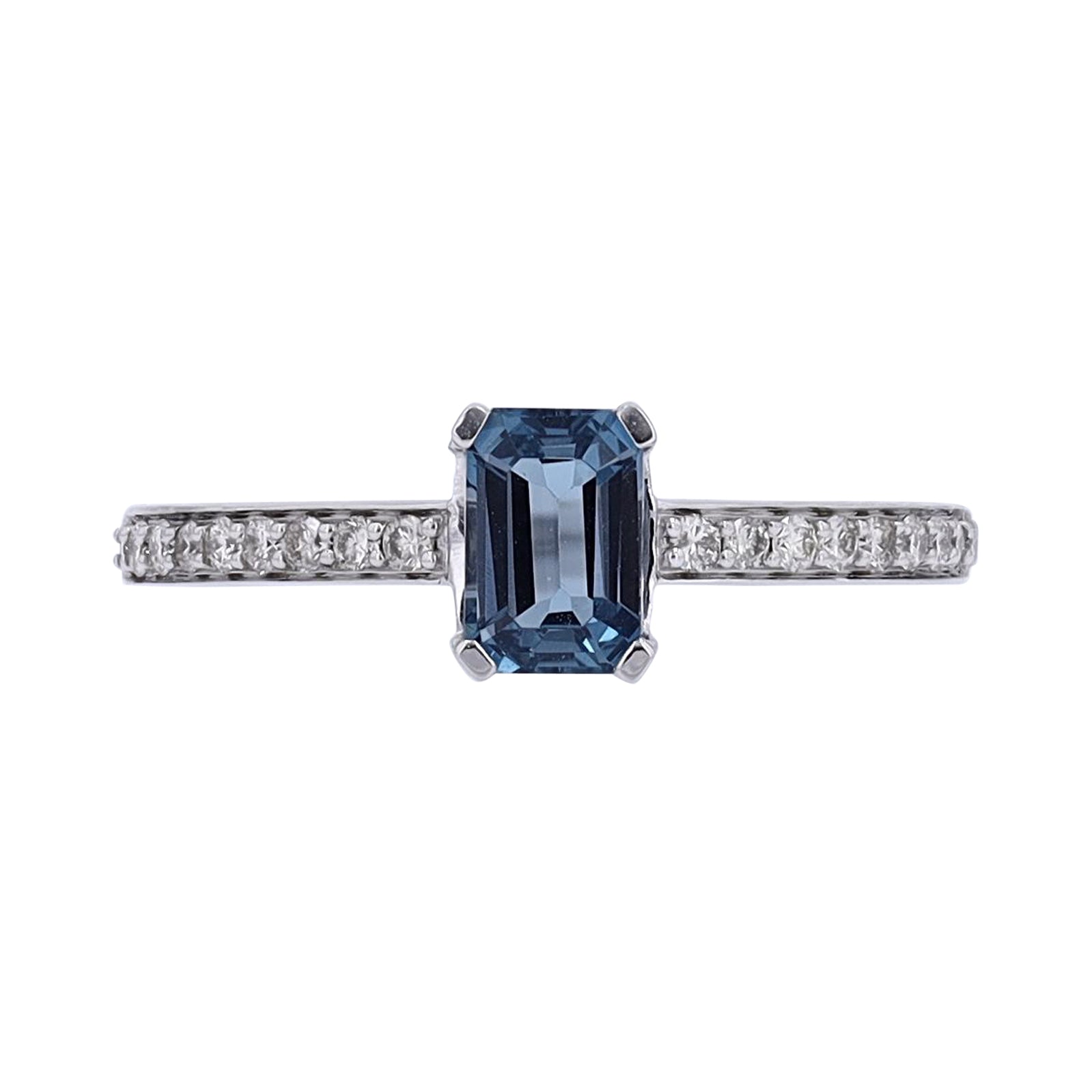10K WG Solitaire Gemstone Ring<p><strong>More Colors Available</p></strong>