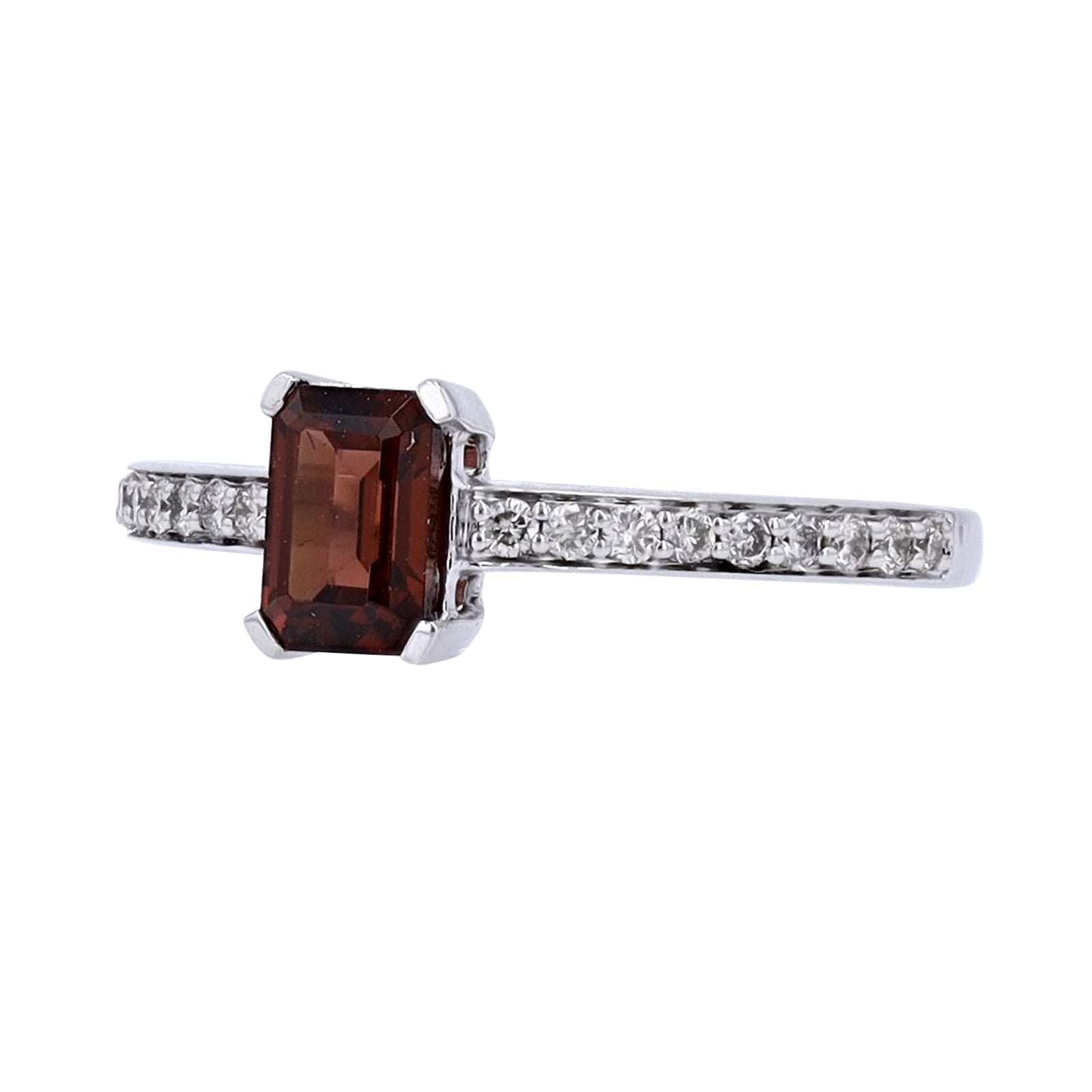 10K WG Solitaire Gemstone Ring<p><strong>More Colors Available</p></strong>