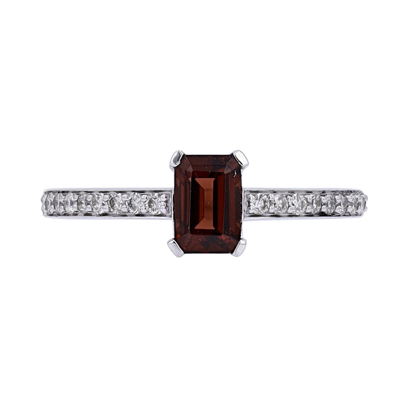 10K WG Solitaire Gemstone Ring<p><strong>More Colors Available</p></strong>