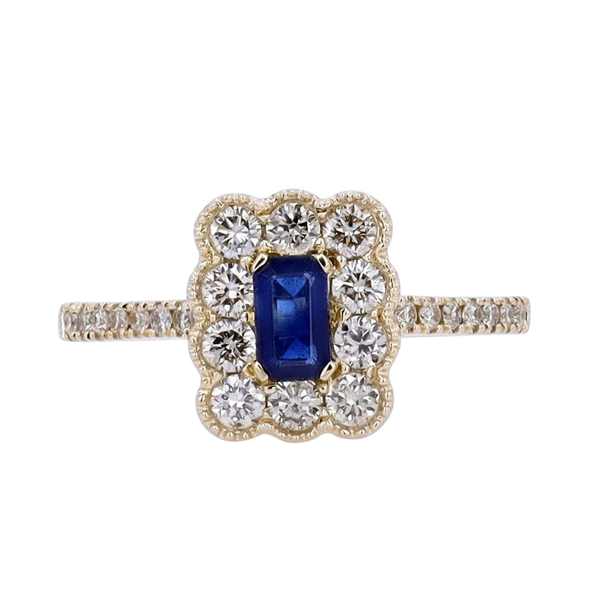 14K YG Gemstone Center Ring<p><strong>More Colors Available</p></strong>