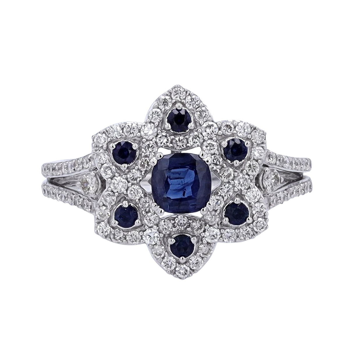 14K Gemstone Flower Ring<p><strong>More Colors Available</p></strong>