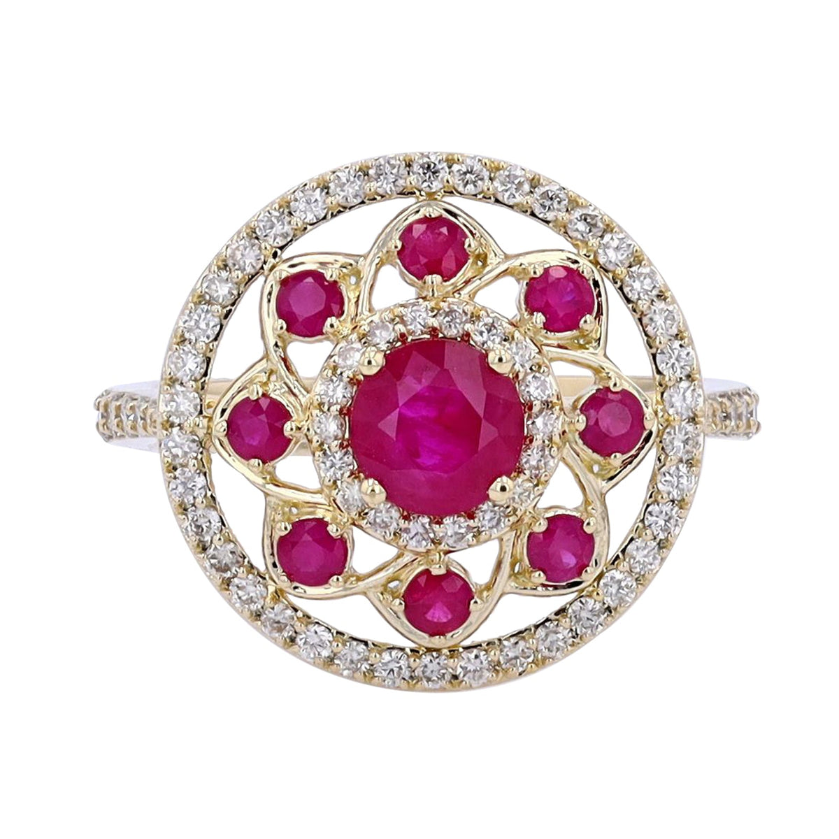 14K YG Gemstone Cocktail Ring<p><strong>More Colors Available</p></strong>