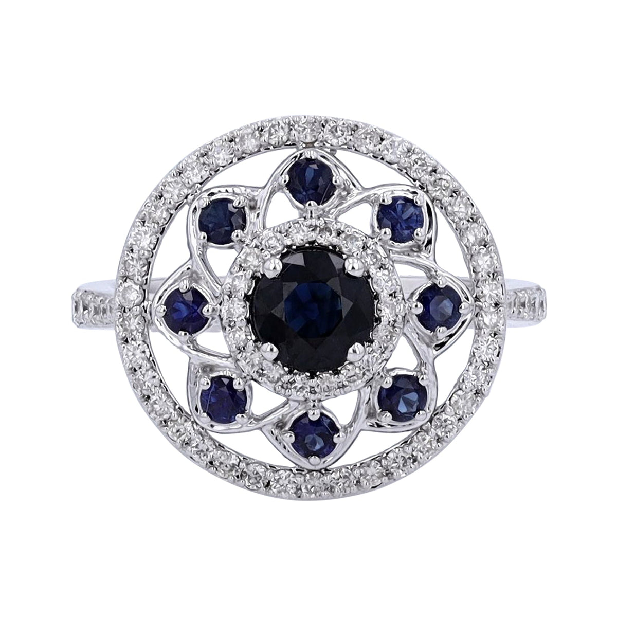 14K WG Sapphire Cocktail