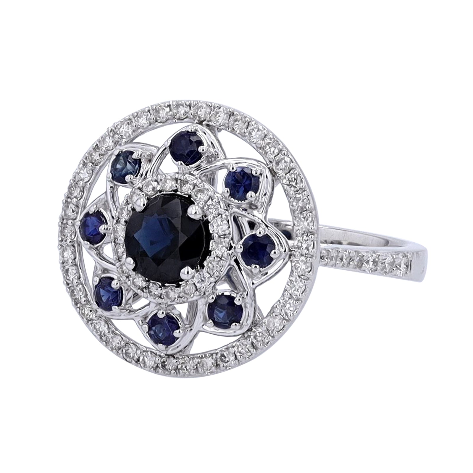 14K WG Sapphire Cocktail