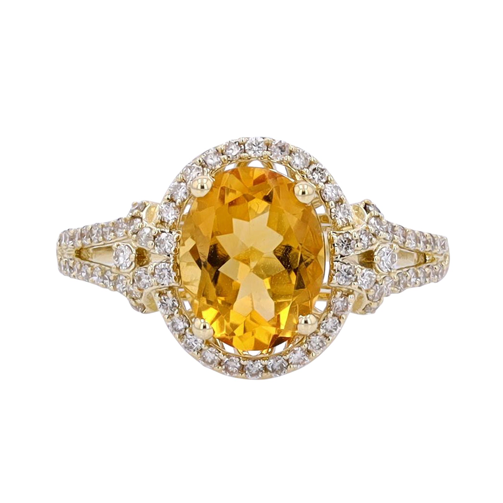 10K Oval Citrine Ring<p><strong>More Colors Available</p></strong>