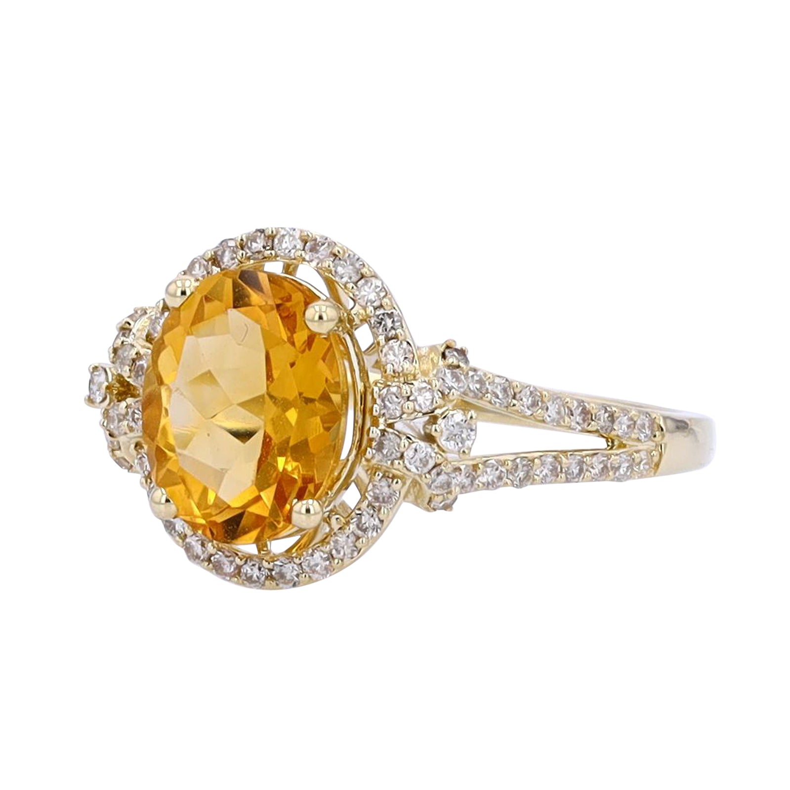 10K Oval Citrine Ring<p><strong>More Colors Available</p></strong>