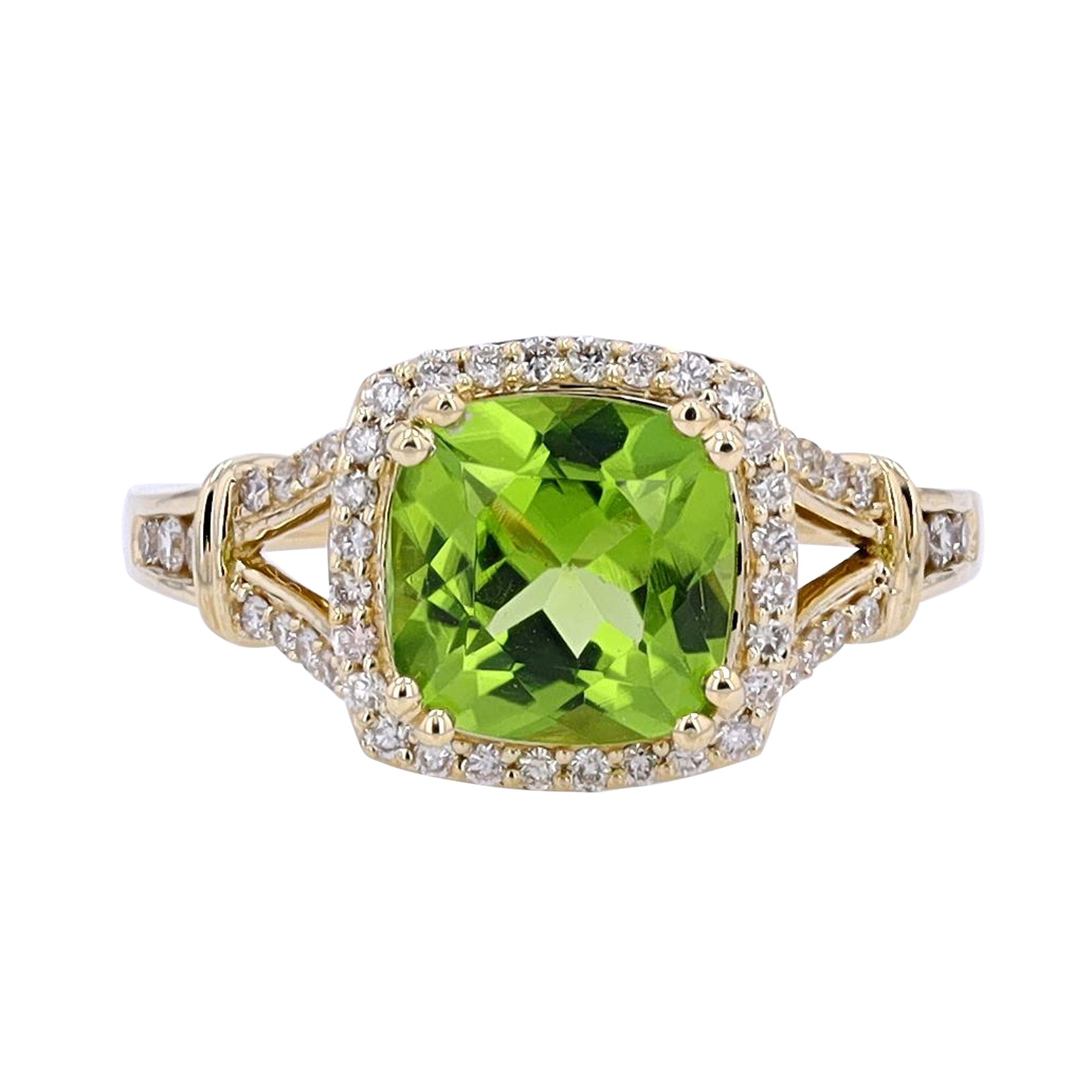 10K YG Gemstone Center Ring<p><strong>More Colors Available</p></strong>
