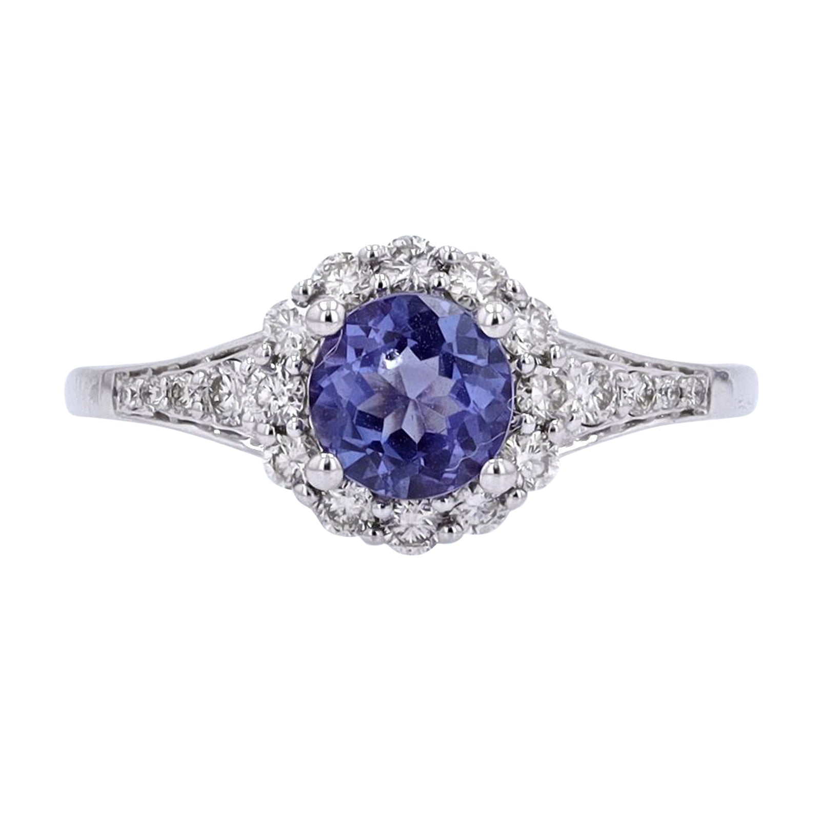 10K WG Tanzanite Center Ring