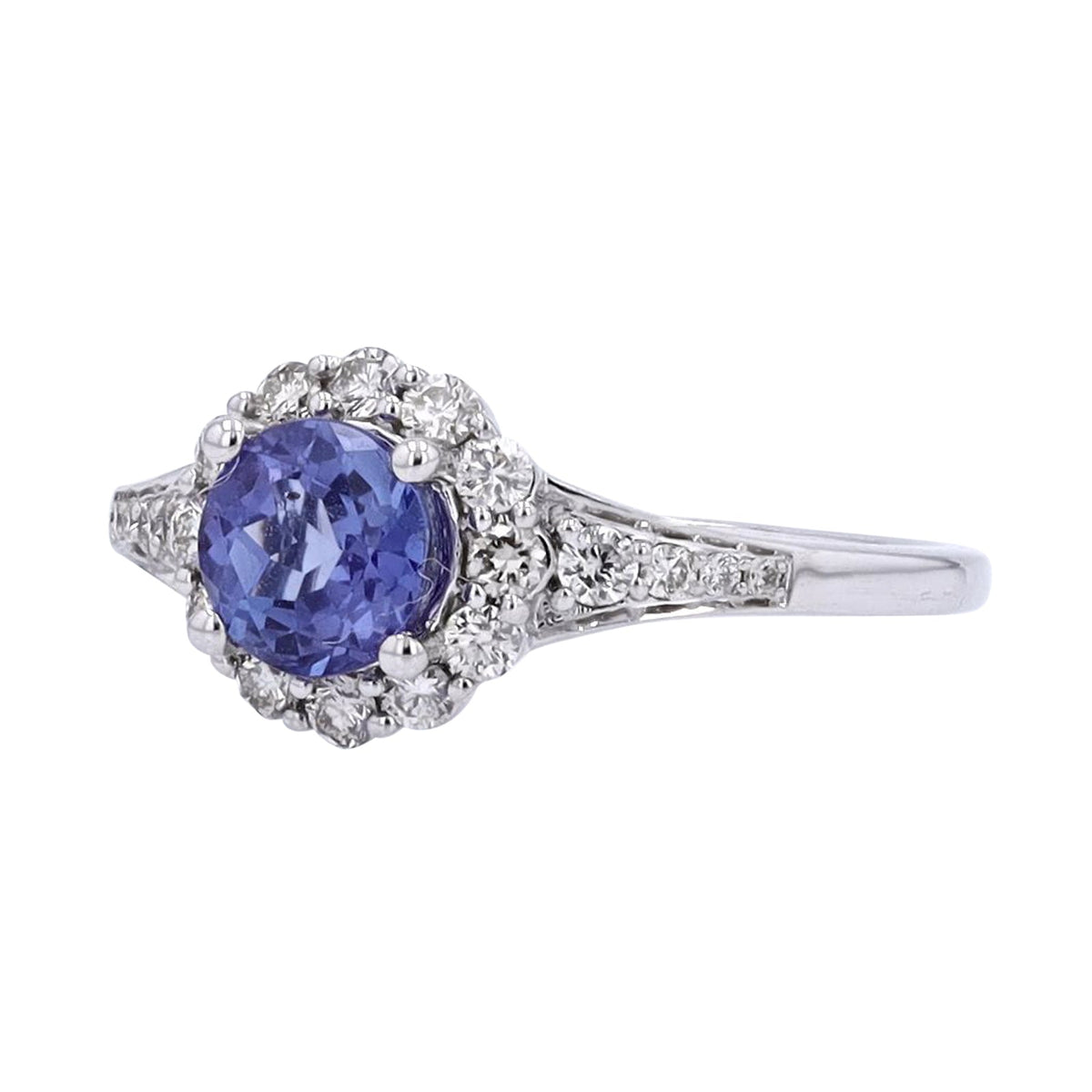 10K WG Tanzanite Center Ring