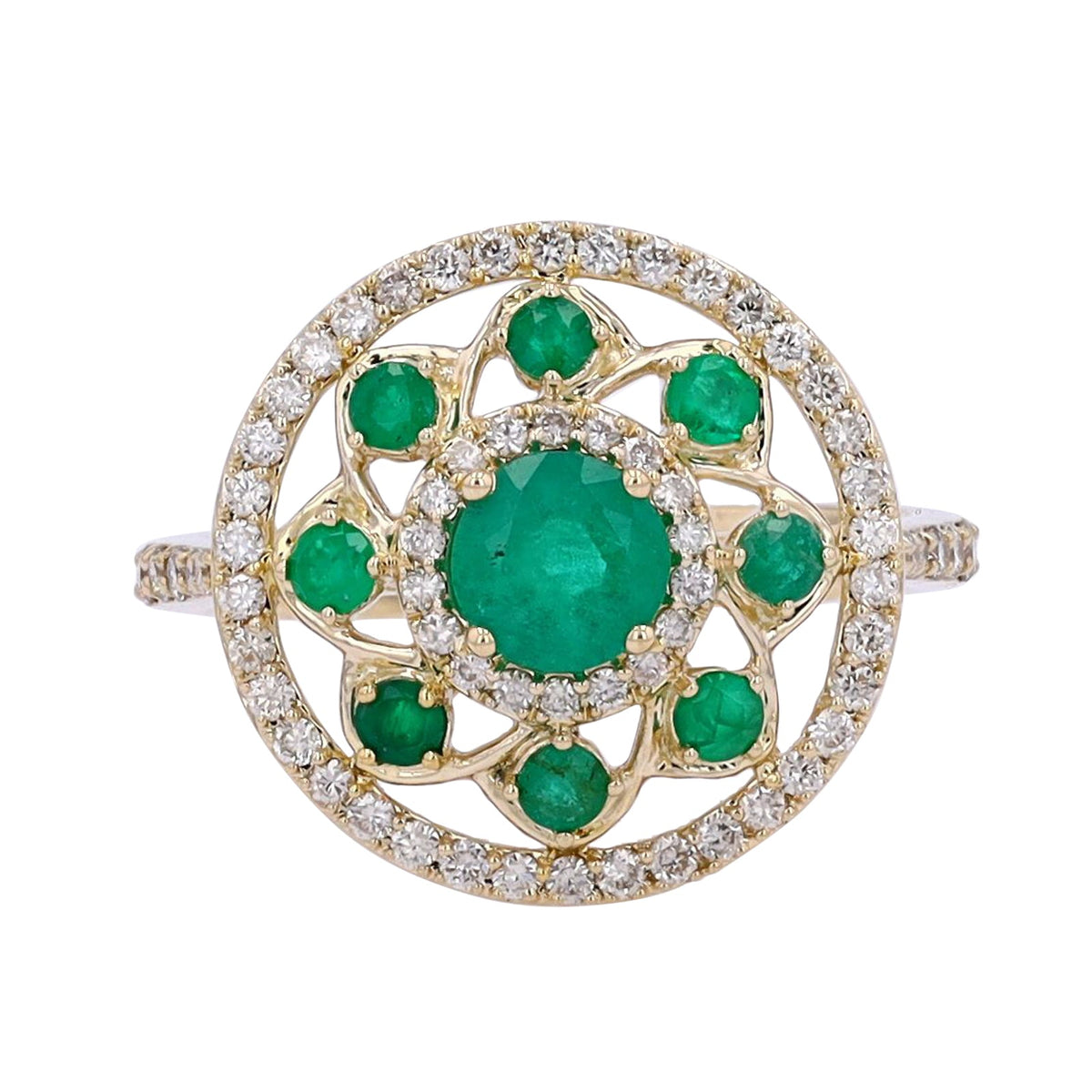 14K YG Gemstone Cocktail Ring<p><strong>More Colors Available</p></strong>