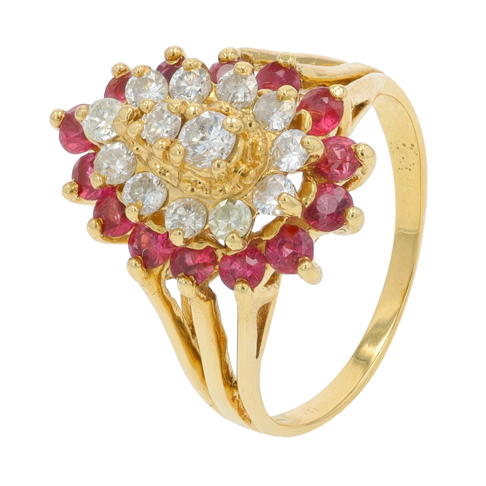14K YG .70 CT Ruby Ring