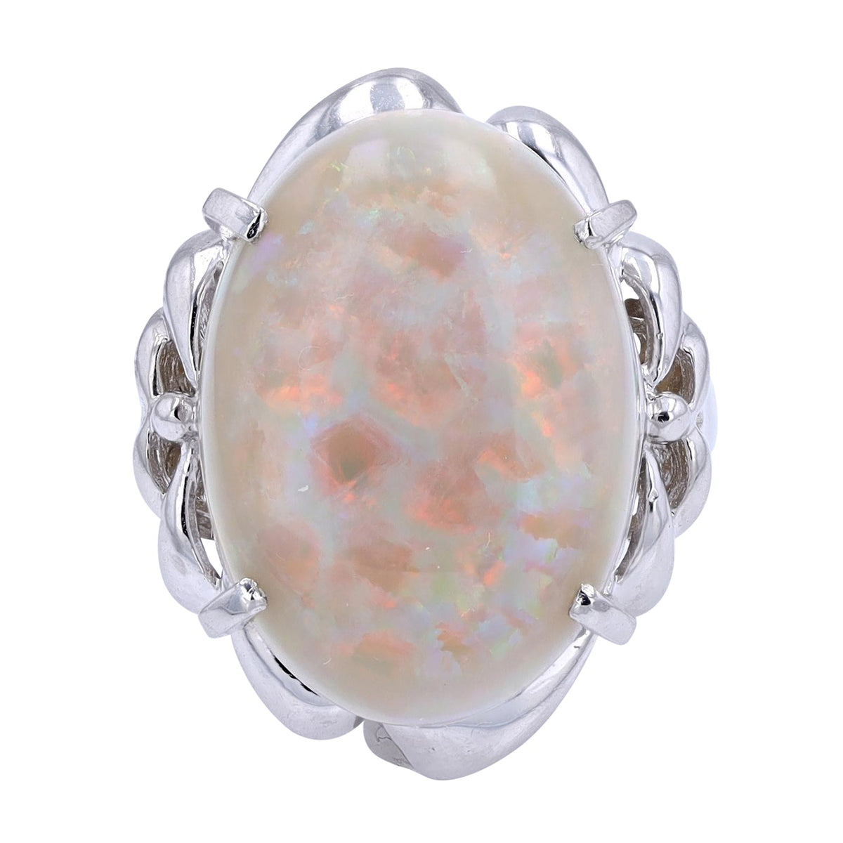 PT900 12.19 CTW Opal Cocktail Ring
