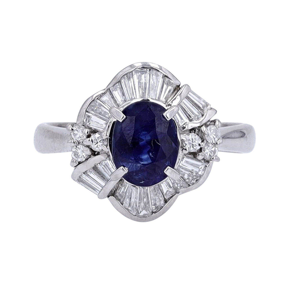 PT900 1.653 CT Sapphire Oval Ring