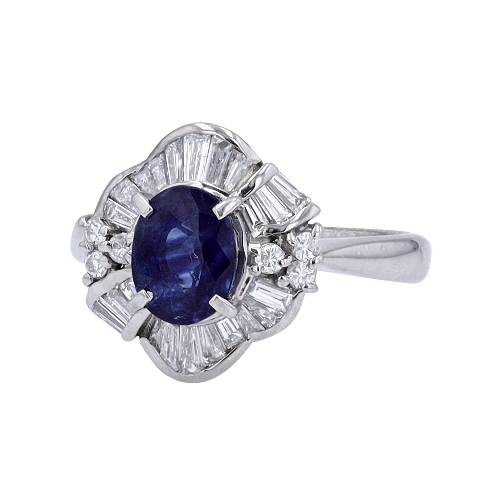 PT900 1.653 CT Sapphire Oval Ring
