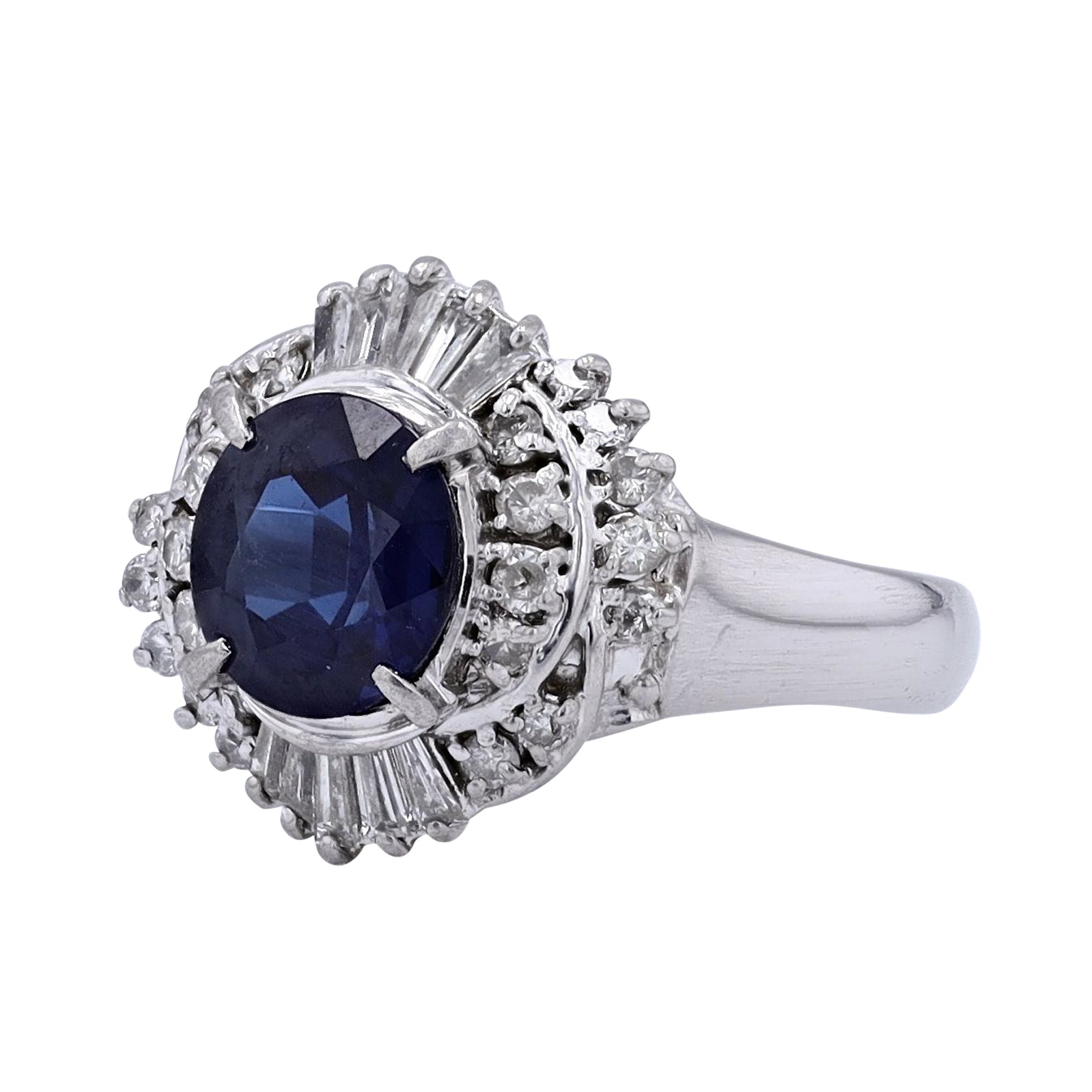 PT900 1.92 CT Sapphire Ballerina Ring