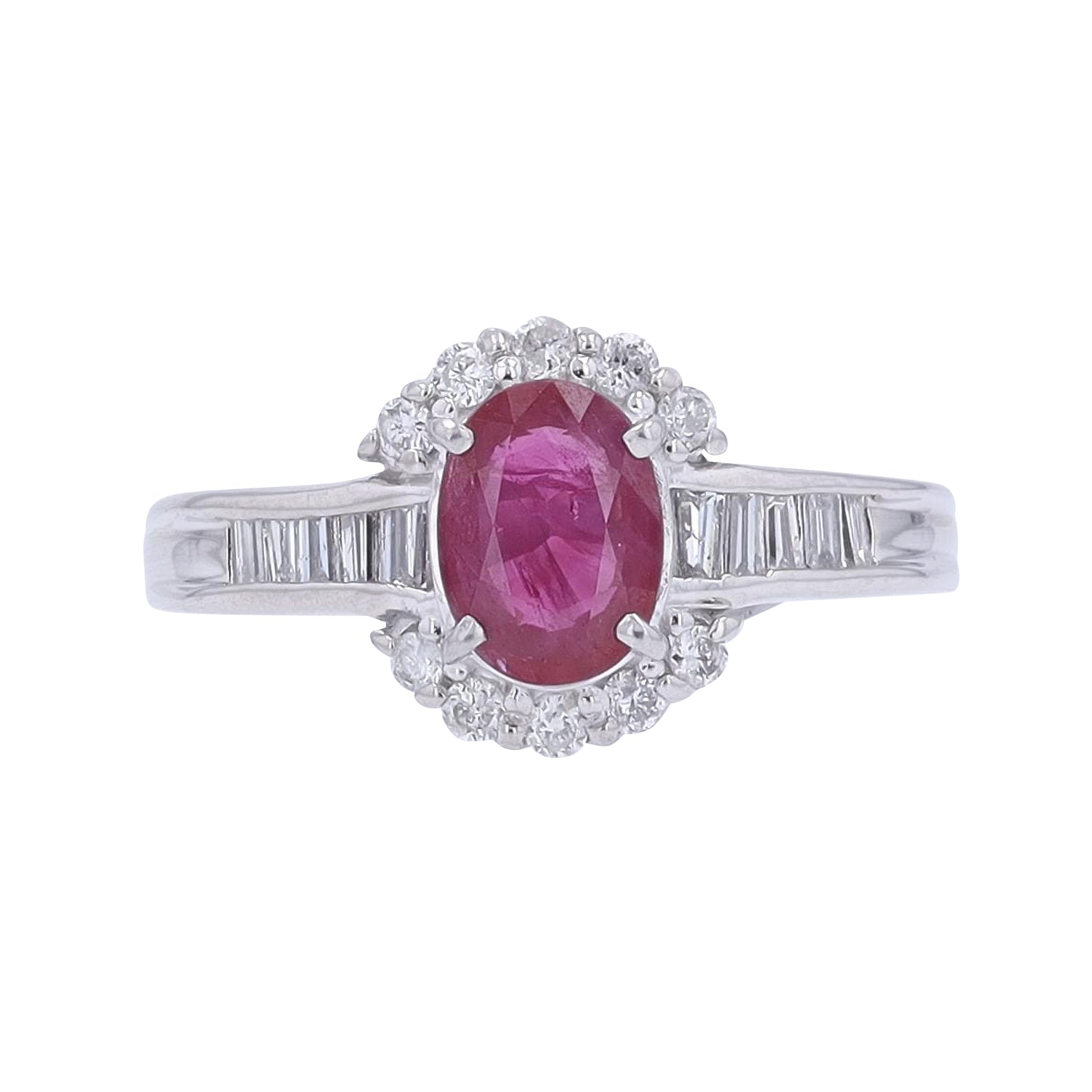 PT900 1.09 CT Ruby Oval Center Ring<p><strong>$699</p></strong>