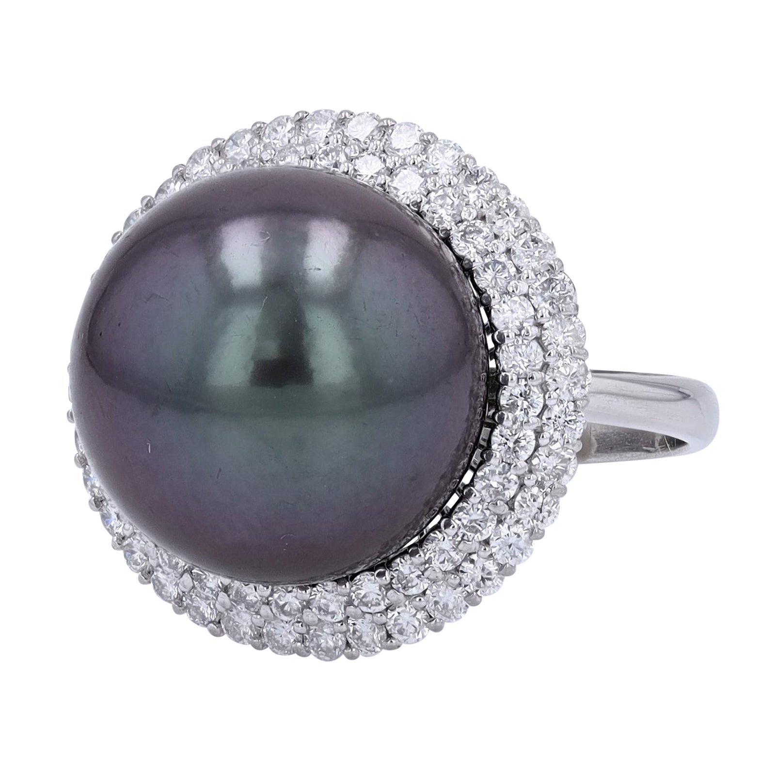 PT900 Tahitian Pearl Cocktail Ring