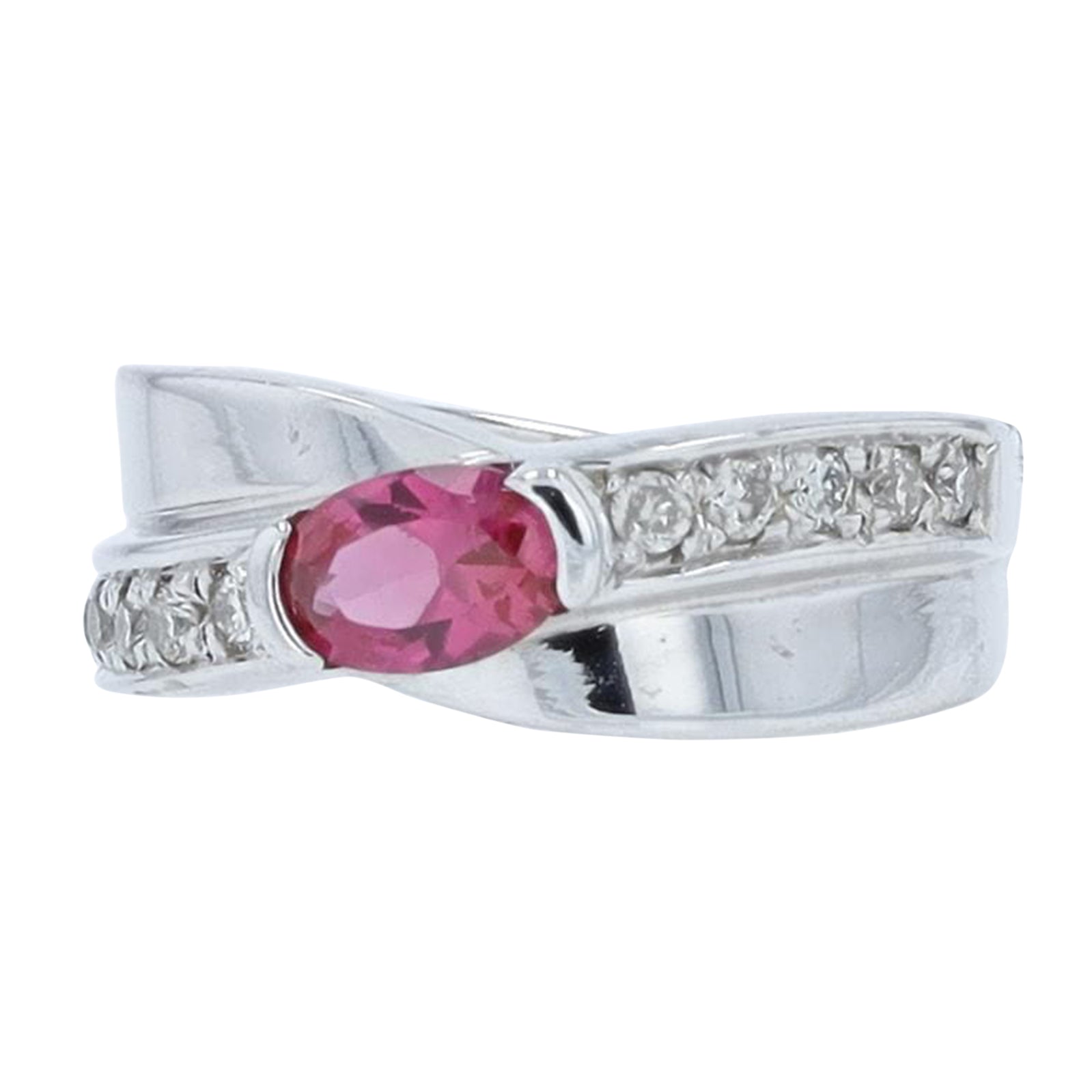 18K WG .55 CT Ruby Ring