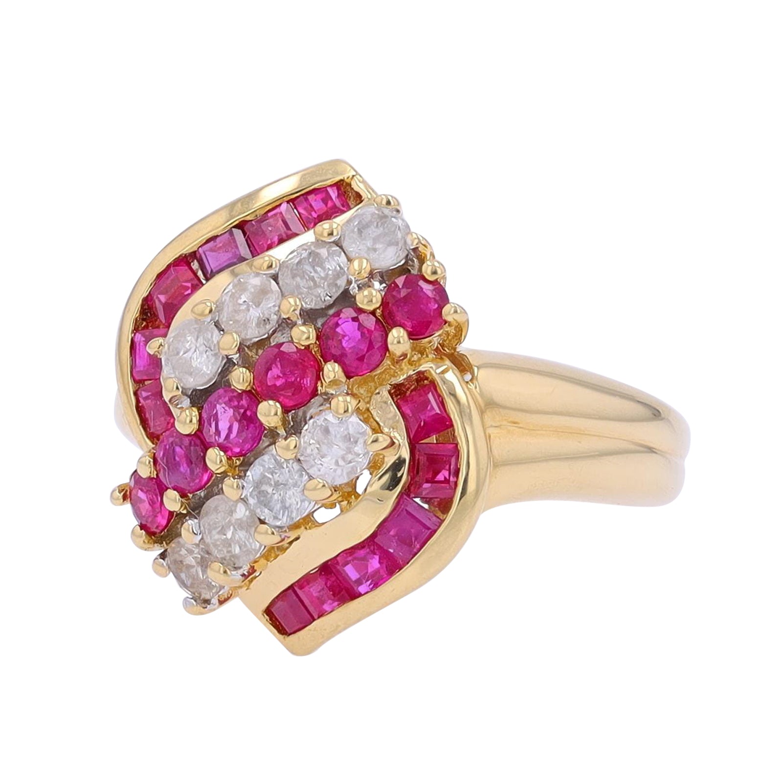 18K YG 1.35 CT Ruby Ring