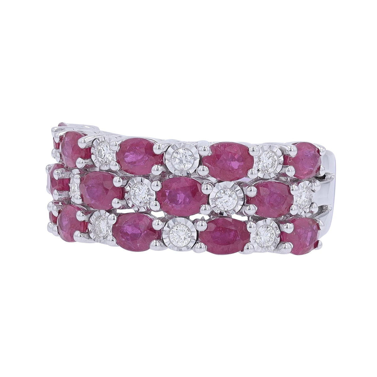14K EFFY WG 3.33 CT Ruby Band