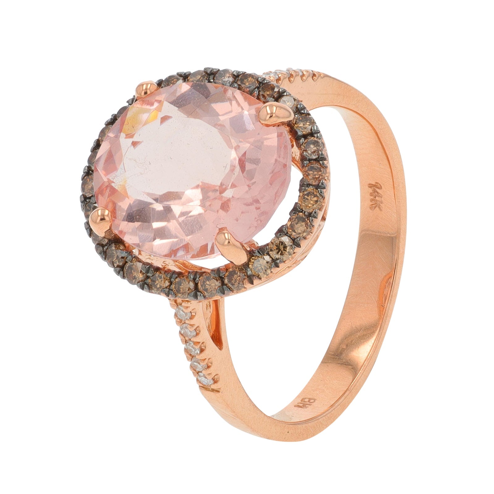 14K EFFY RG 3.75 CT Morganite Ring