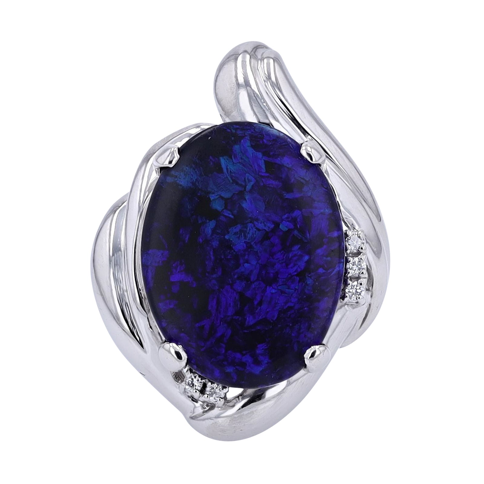 PT900 7.07 CTW Black Opal Ring<p><strong>$1,499</p></strong>