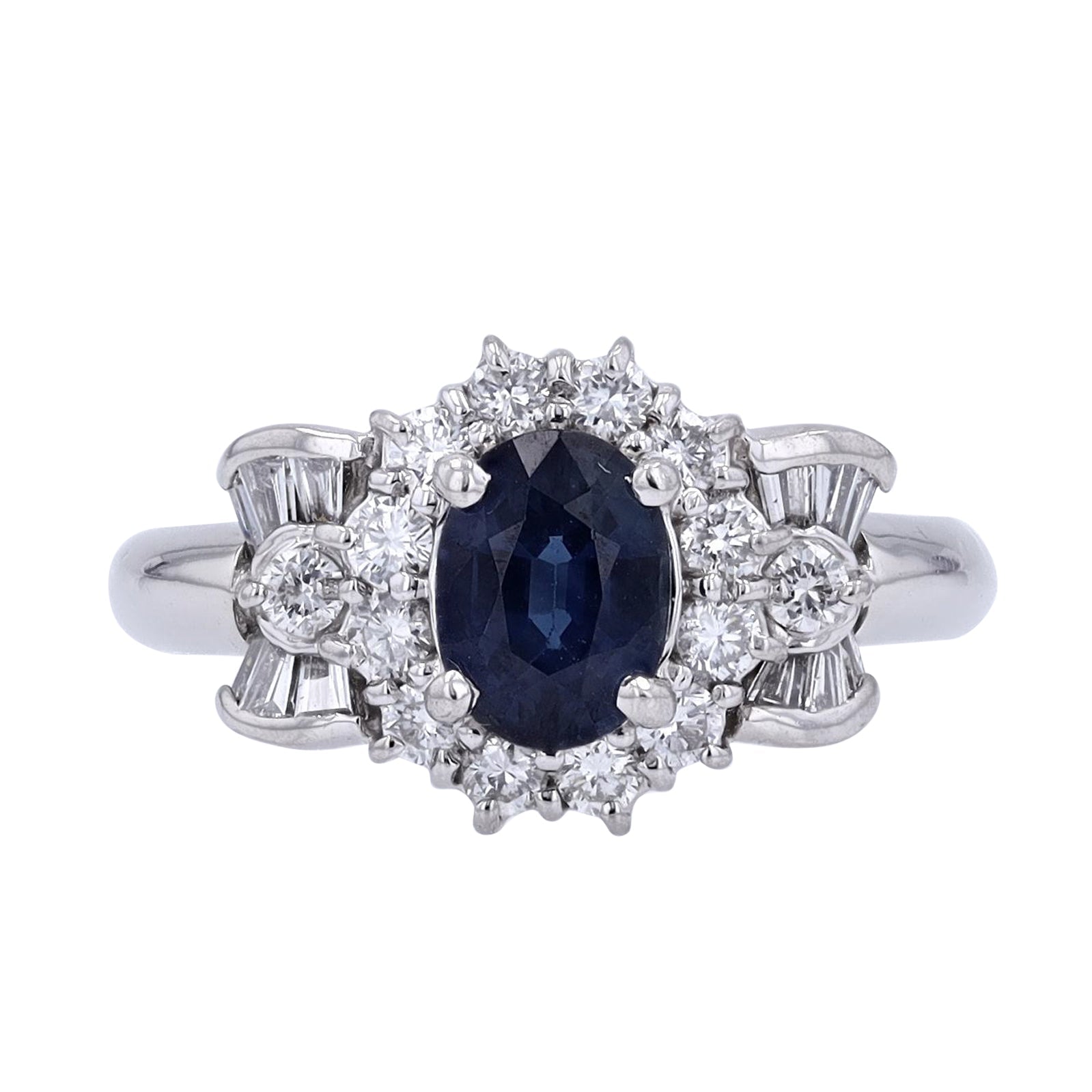 PT900 1.20 CT Sapphire Center Ring
