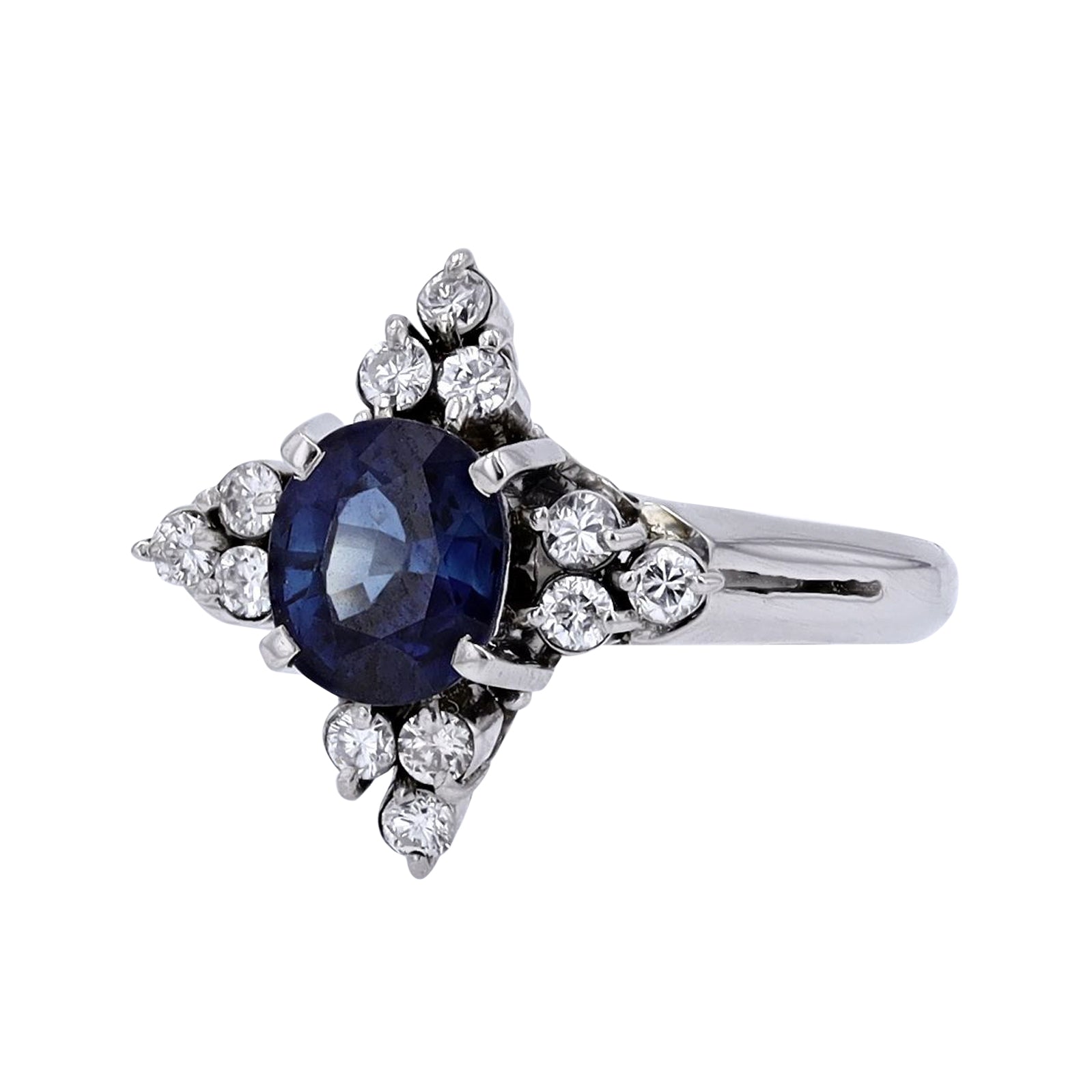 PT900 1.34 CT Sapphire Center Ring