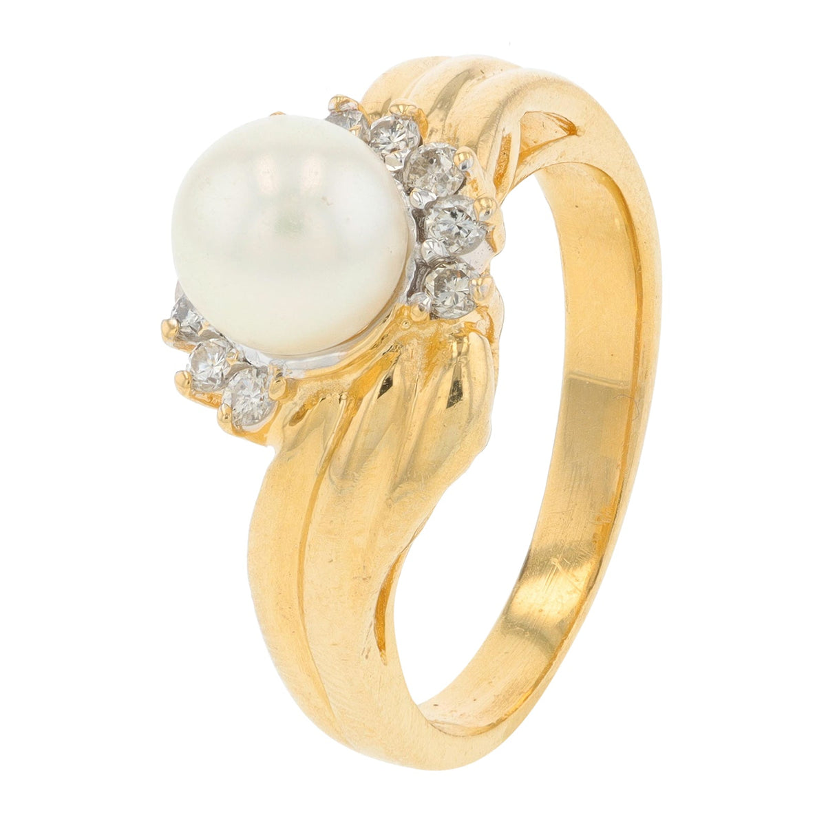 14K YG Pearl Ring