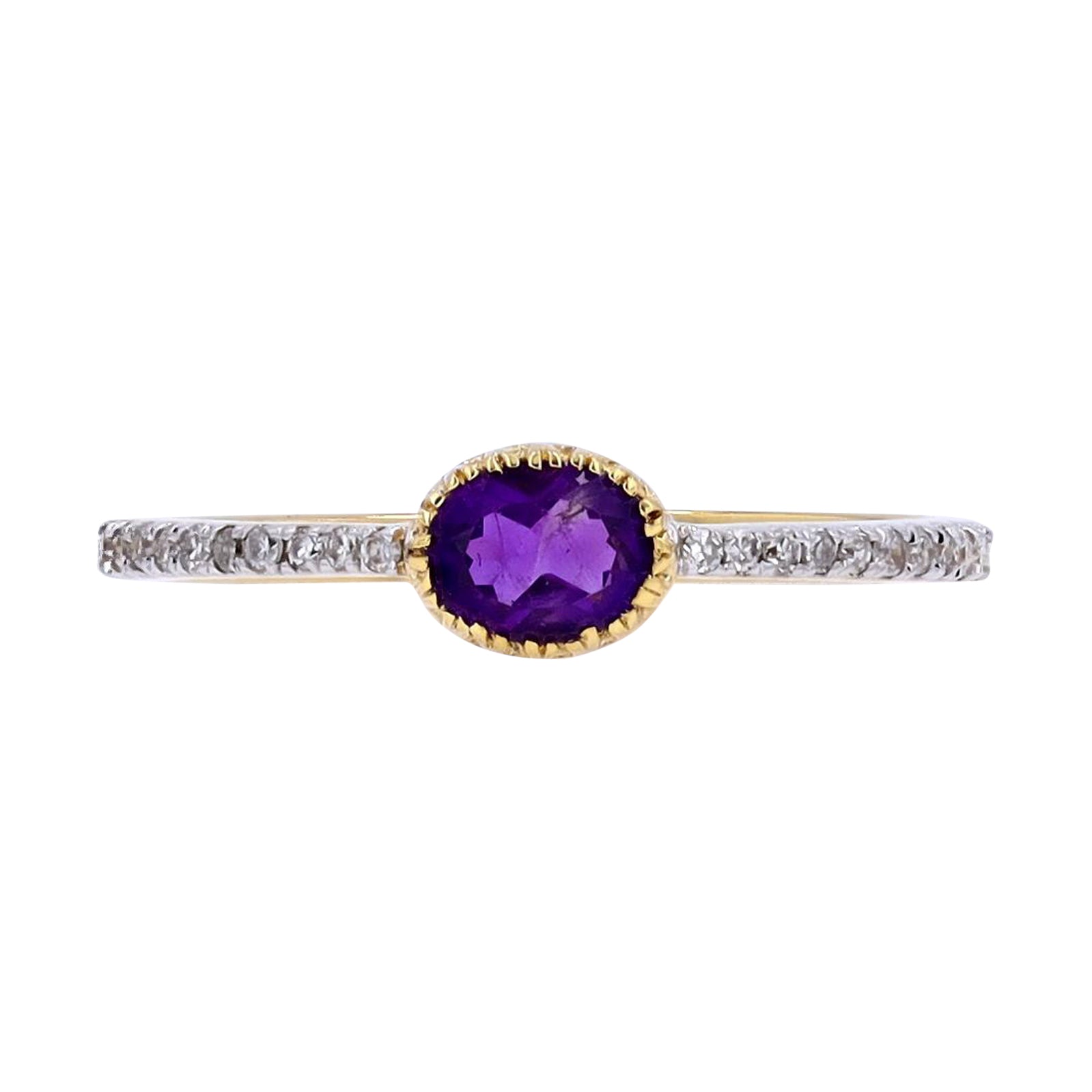 10K Oval Gemstone Ring<p><strong>More Colors Available</p></strong>