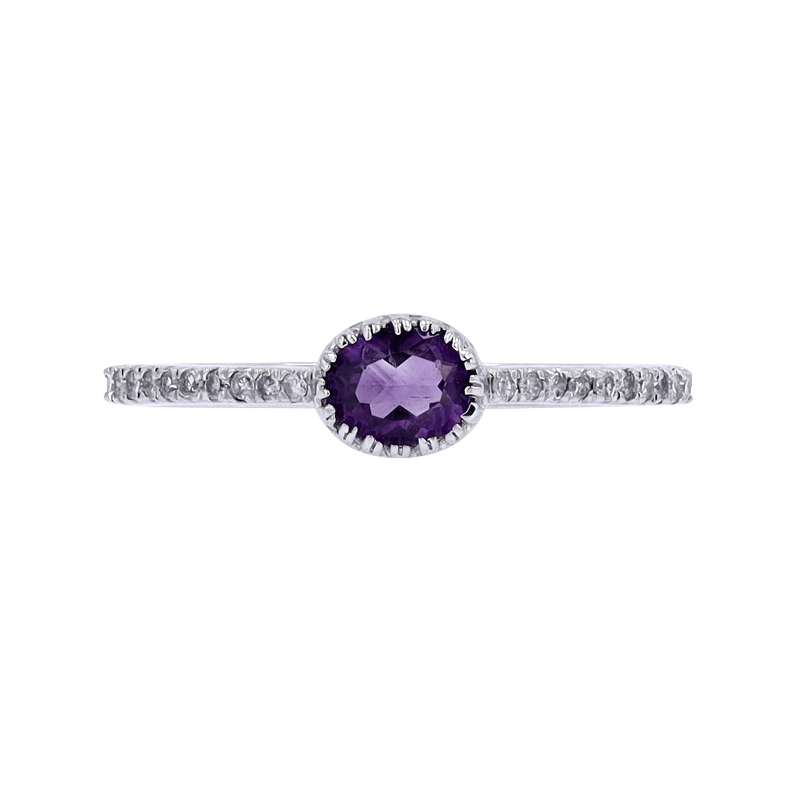 10K Oval Gemstone Ring<p><strong>More Colors Available</p></strong>