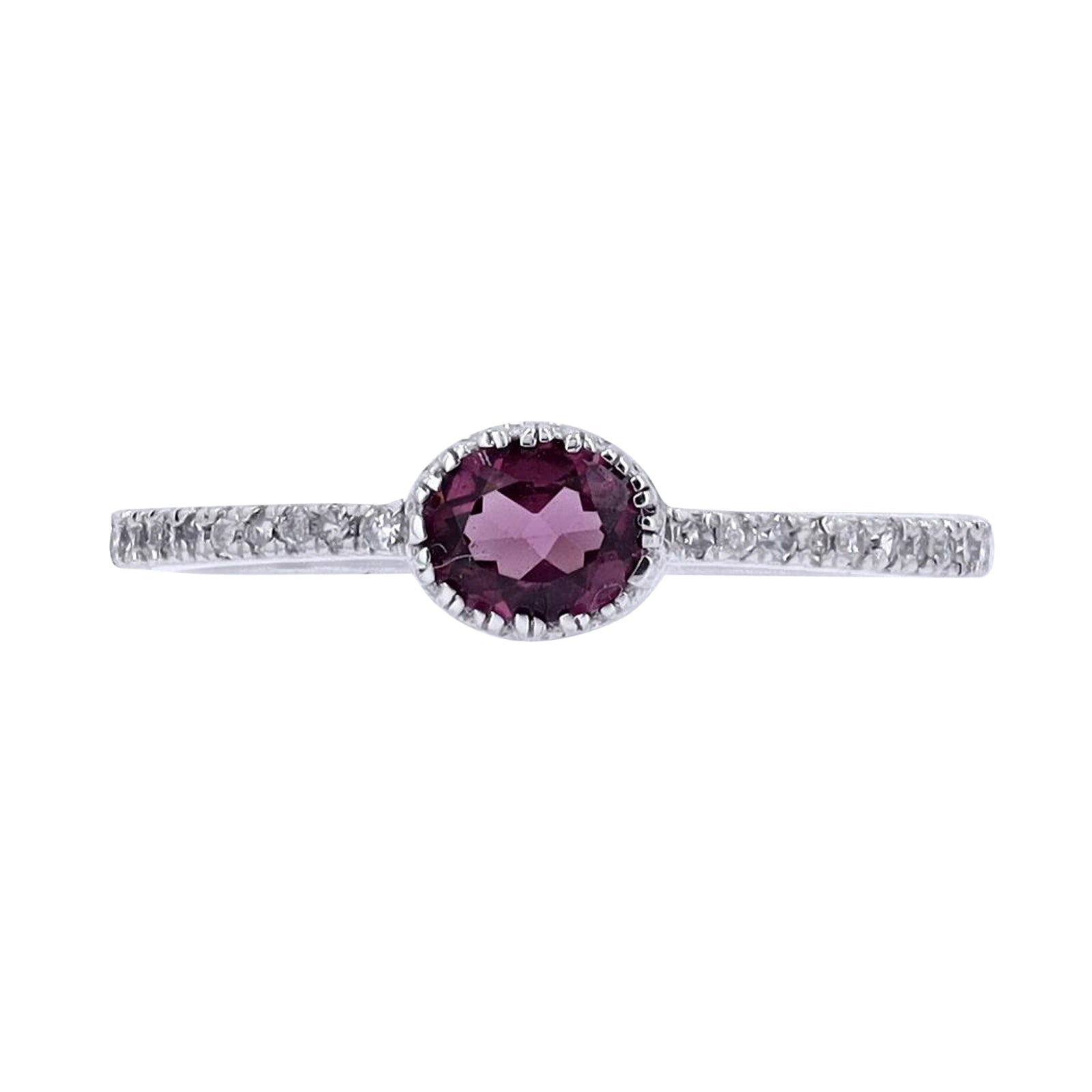 10K Oval Gemstone Ring<p><strong>More Colors Available</p></strong>