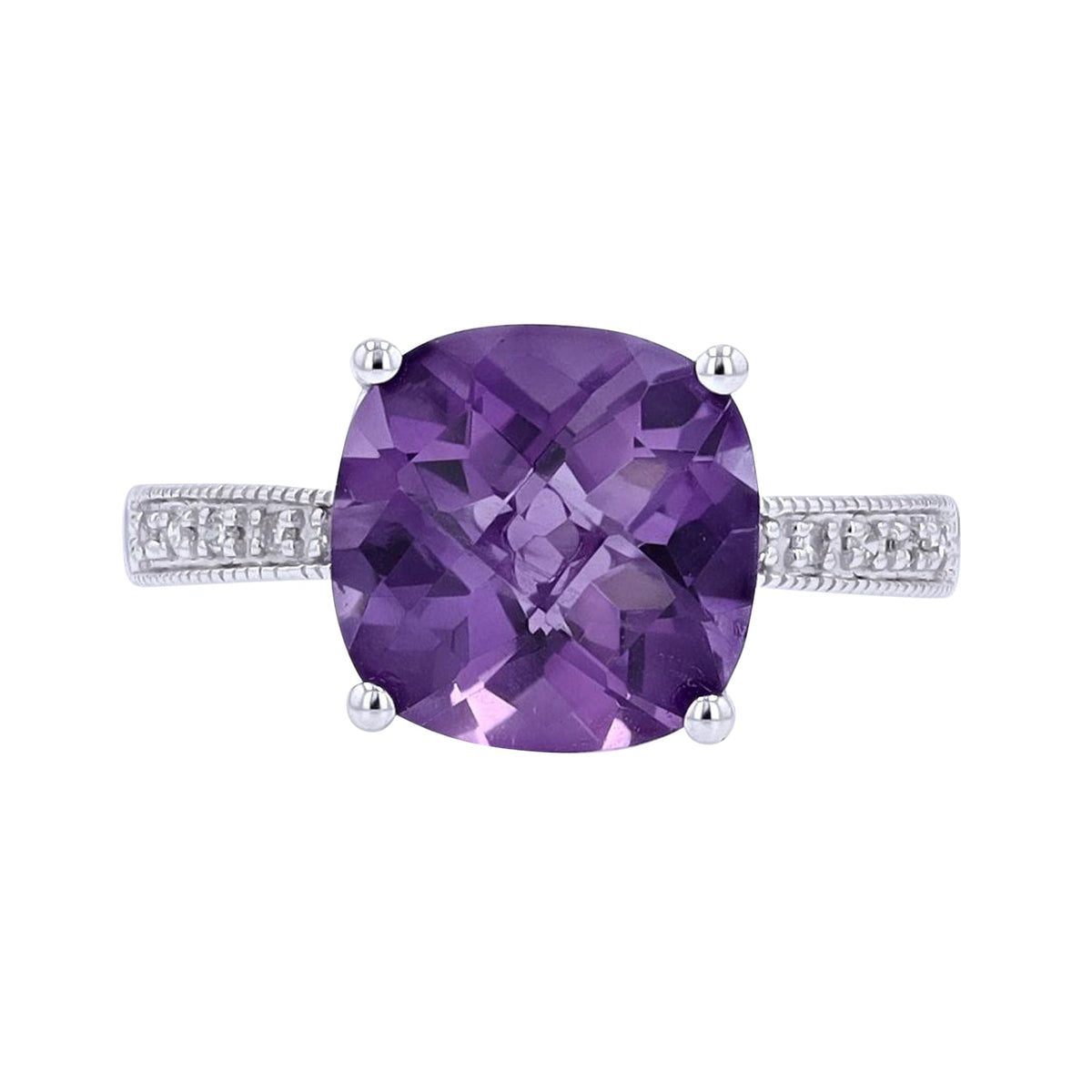 14K Cushion Cut Gemstone Solitaire Ring<p><strong>More Colors Available</p></strong>