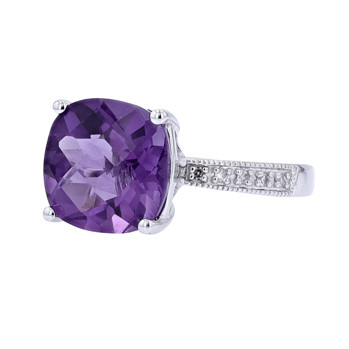 14K Cushion Cut Gemstone Solitaire Ring<p><strong>More Colors Available</p></strong>