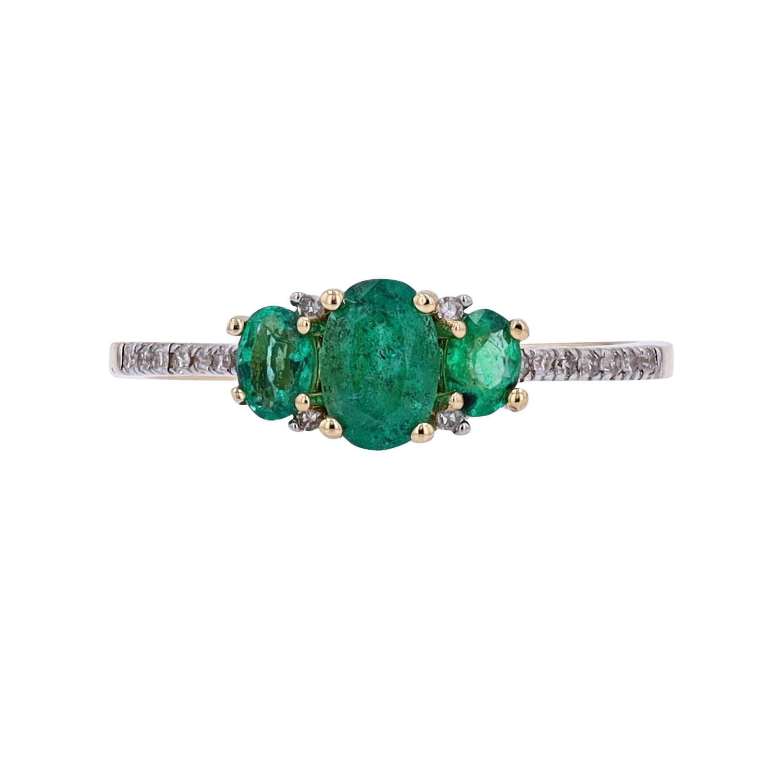 14K Three Stone Gemstone Ring<p><strong>More Colors Available</p></strong>