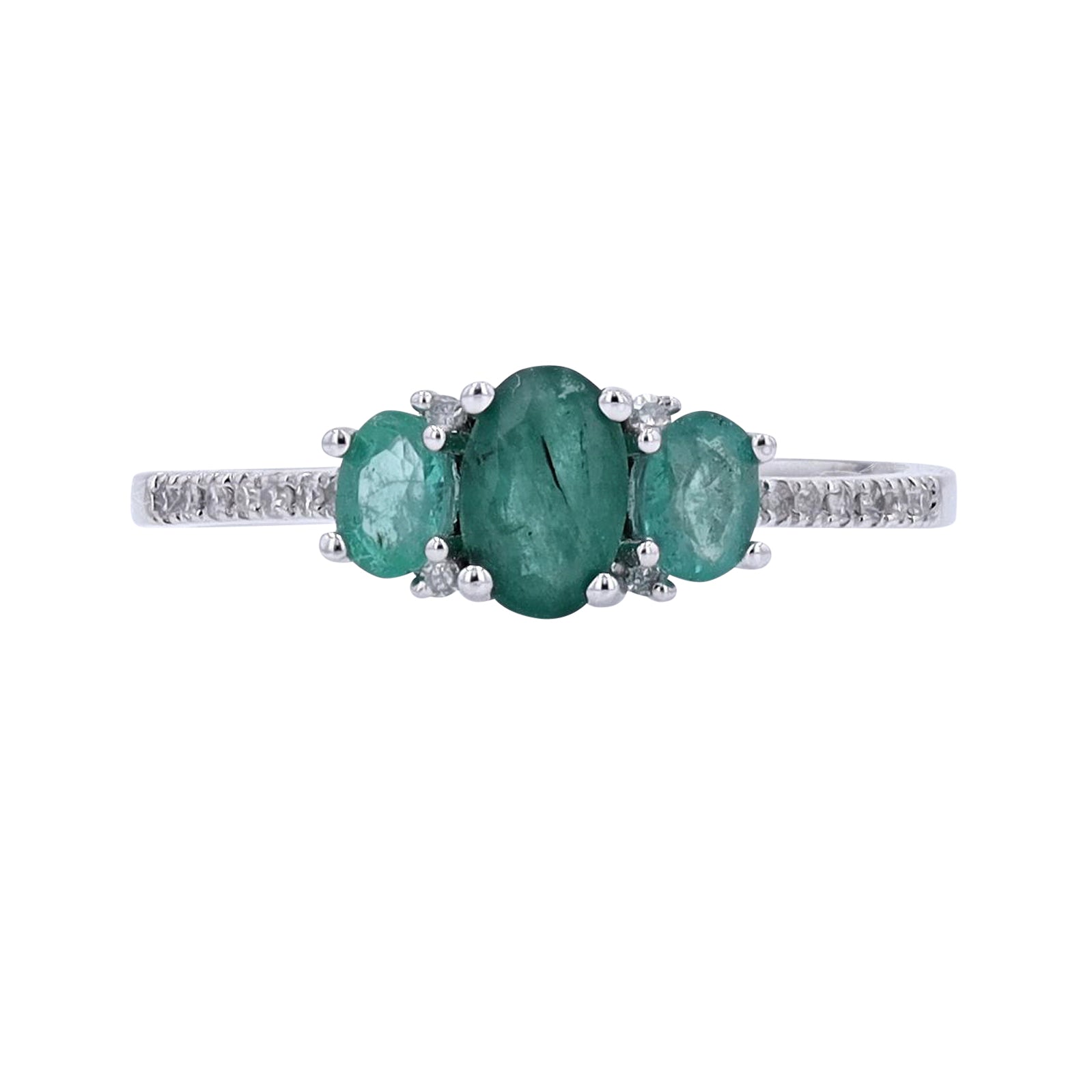 14K Three Stone Gemstone Ring<p><strong>More Colors Available</p></strong>