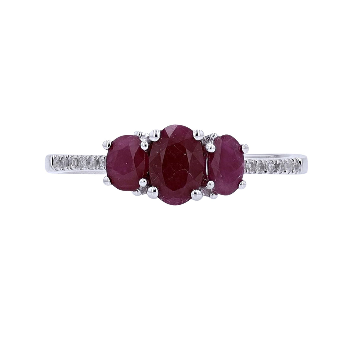 14K Three Stone Gemstone Ring<p><strong>More Colors Available</p></strong>