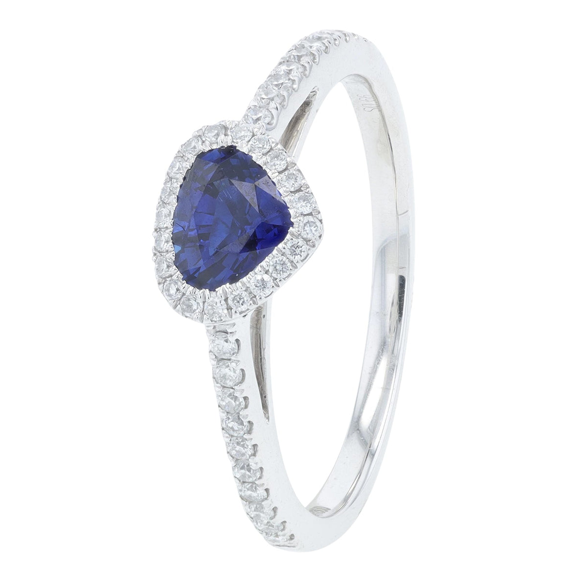 PT900 .66 CT Sapphire Ring
