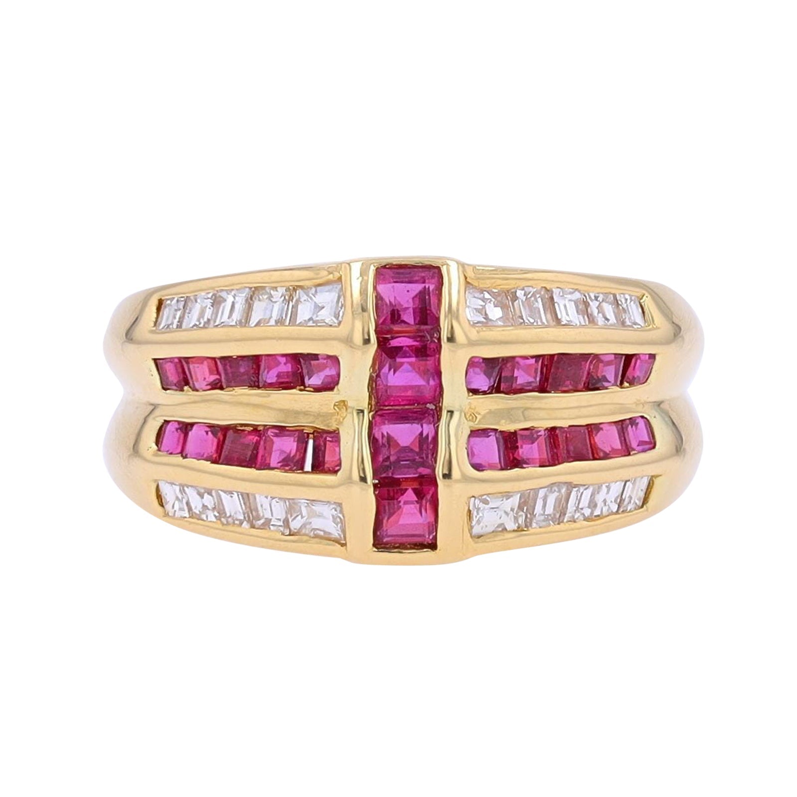 18K YG 1.12 CT Ruby Ring