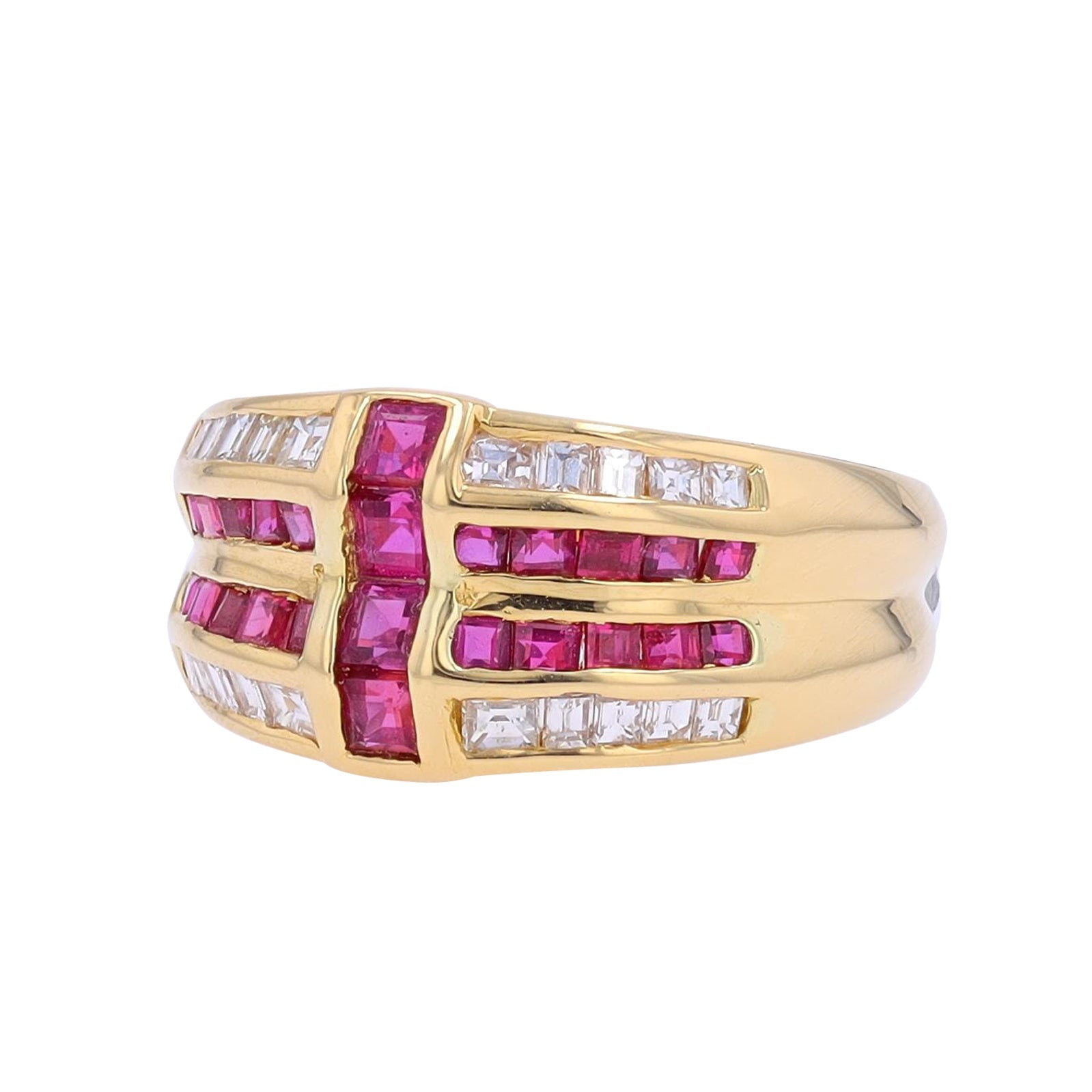 18K YG 1.12 CT Ruby Ring