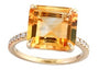 14K EFFY YG 6.60 CT Citrine Ring