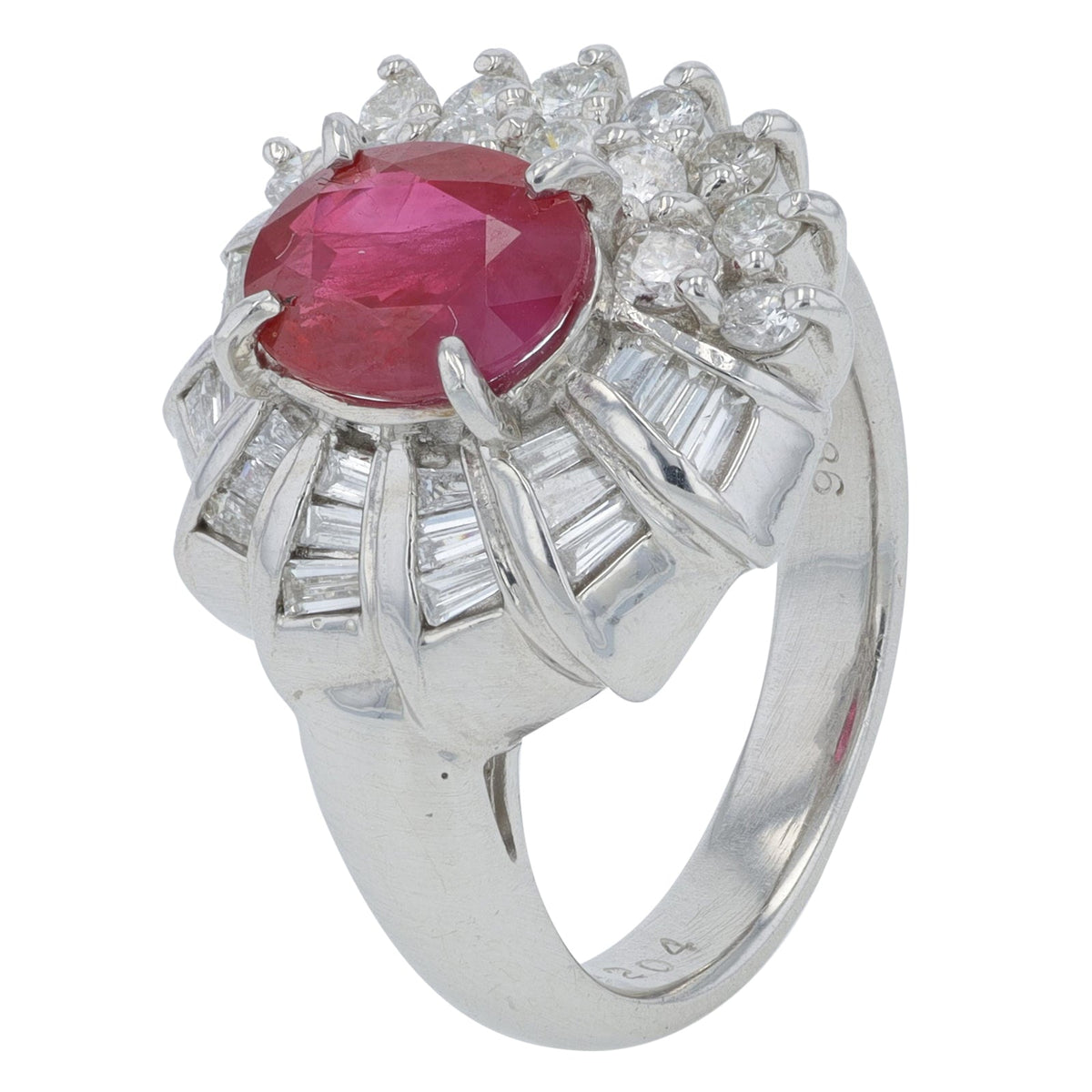 PT900 2.04 CT Burma Ruby Gemstone Ring<p><strong>GIA Available</p></strong>