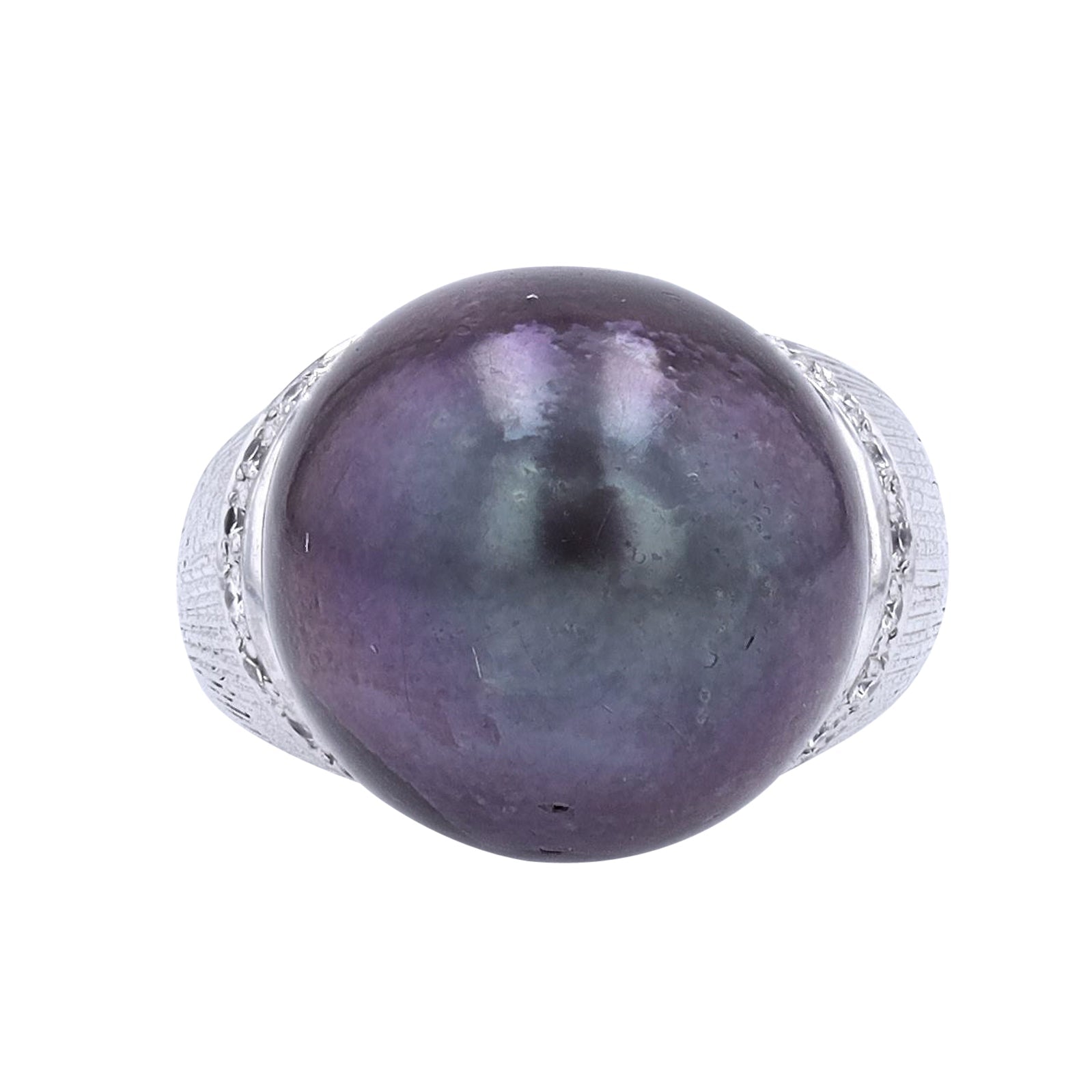PT900 Tahitian Pearl Cocktail Ring